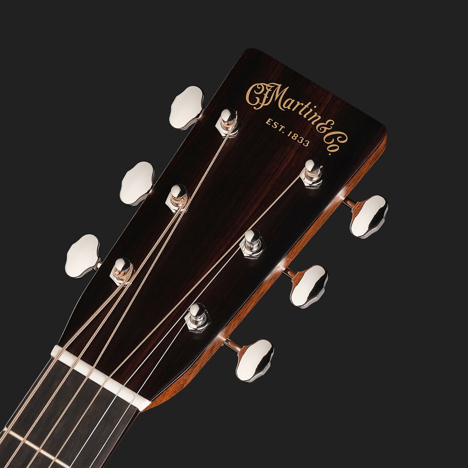 Kopfplatte der Martin Guitar D28 Westerngitarre