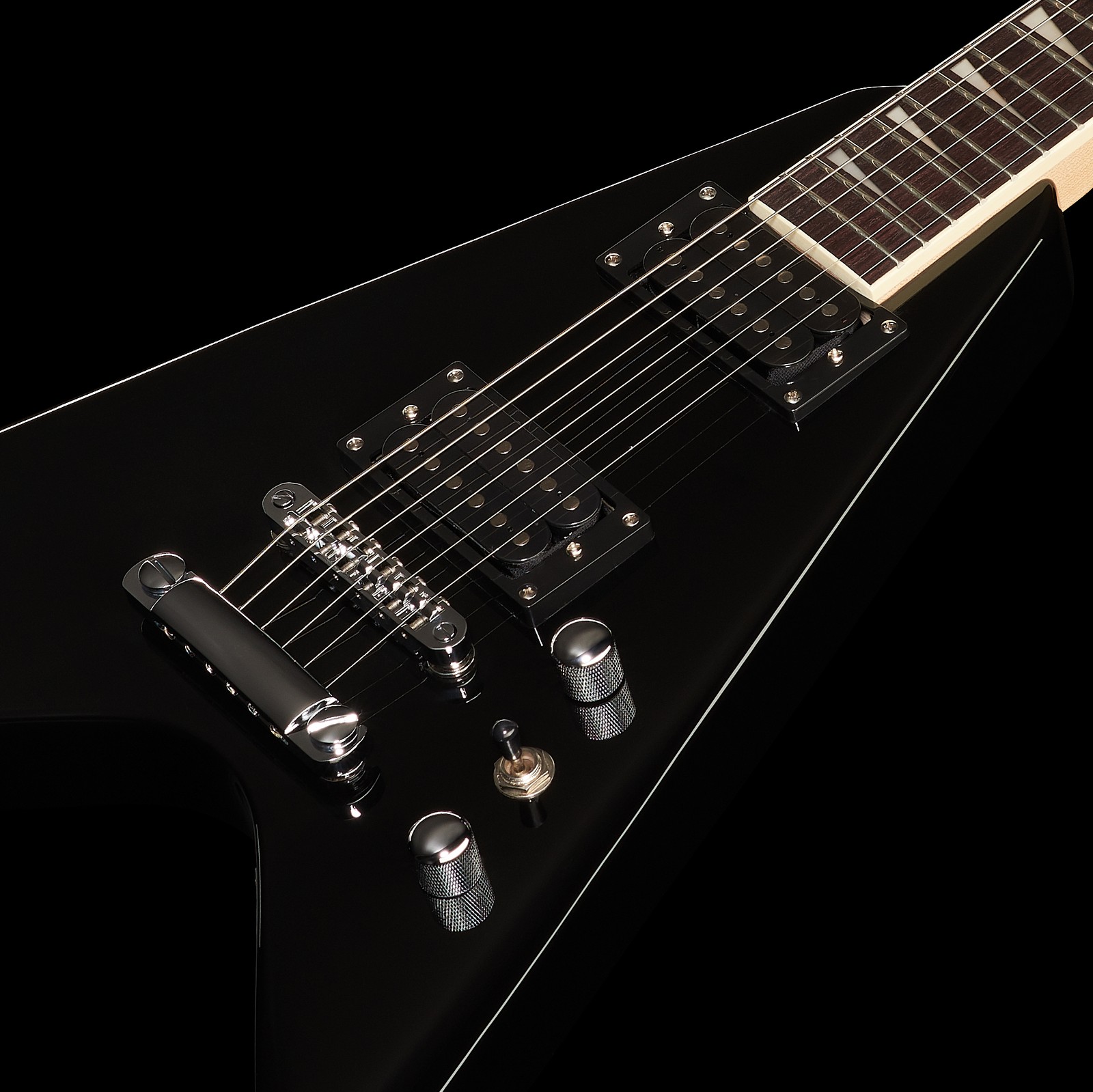 Harley Benton RX-10 Frontansicht Metal Detailansicht Tonabnehmer Brücke