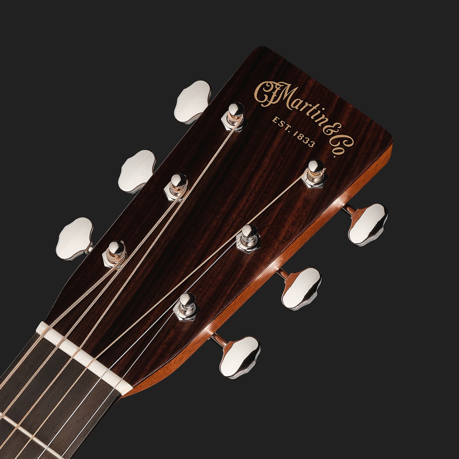 Kopfplatte der Martin Guitar HD28E LRB Westerngitarre