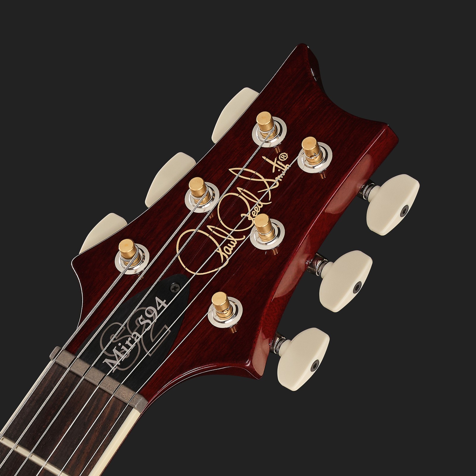 Kopfplatte der PRS S2 Mira 594 Dark Cherry SB