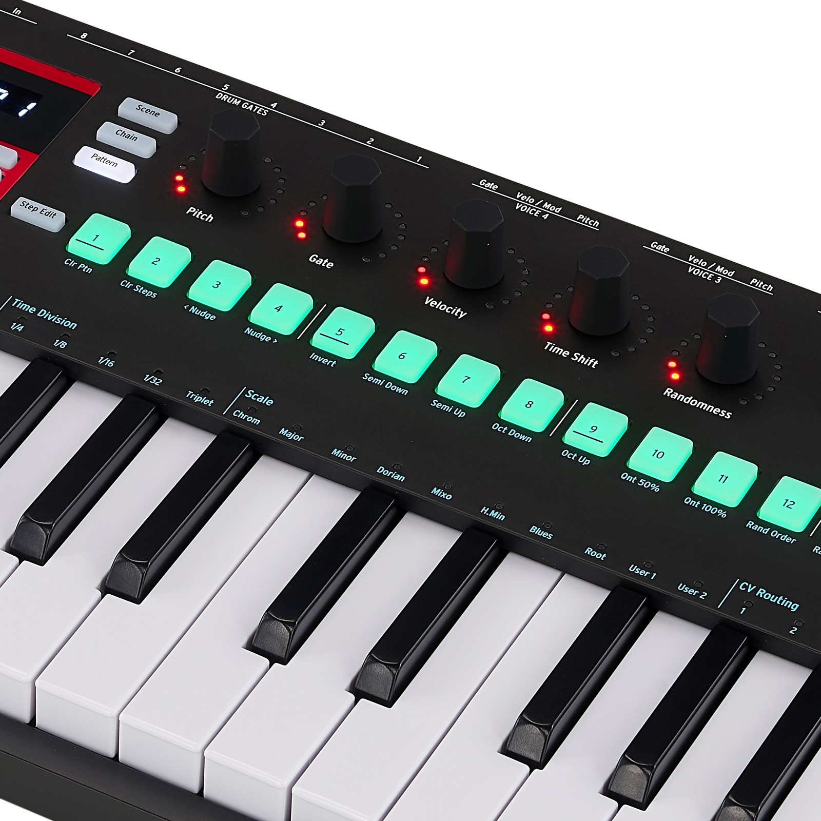Tasten auf dem Arturia Keystep Pro Black Edition