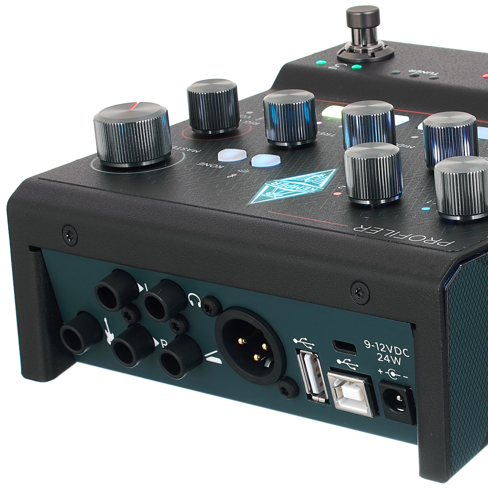 Back of the Kemper Profiler Player with connections