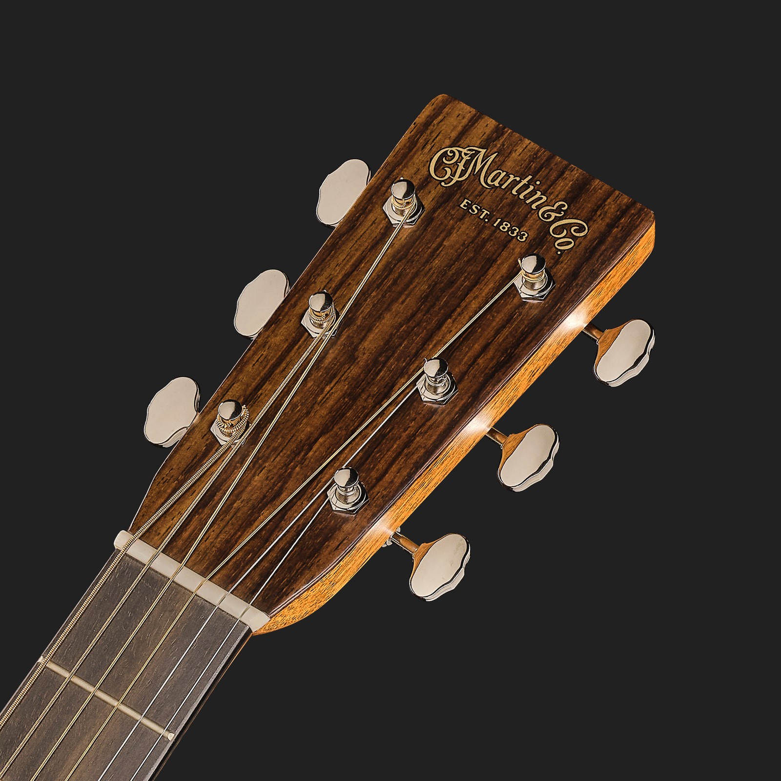 Kopfplatte der Martin Guitar D28 Westerngitarre