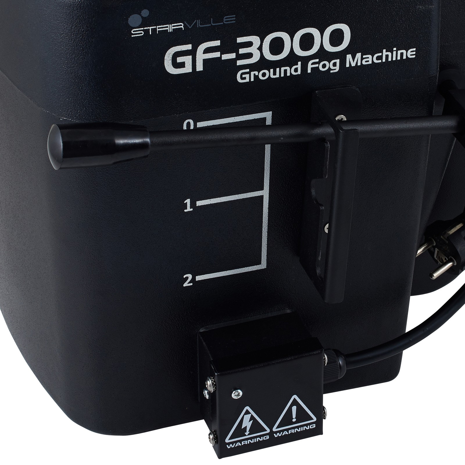 Hebe- und Senkmechanik der Stairville GF-3000 Ground Fog Machine