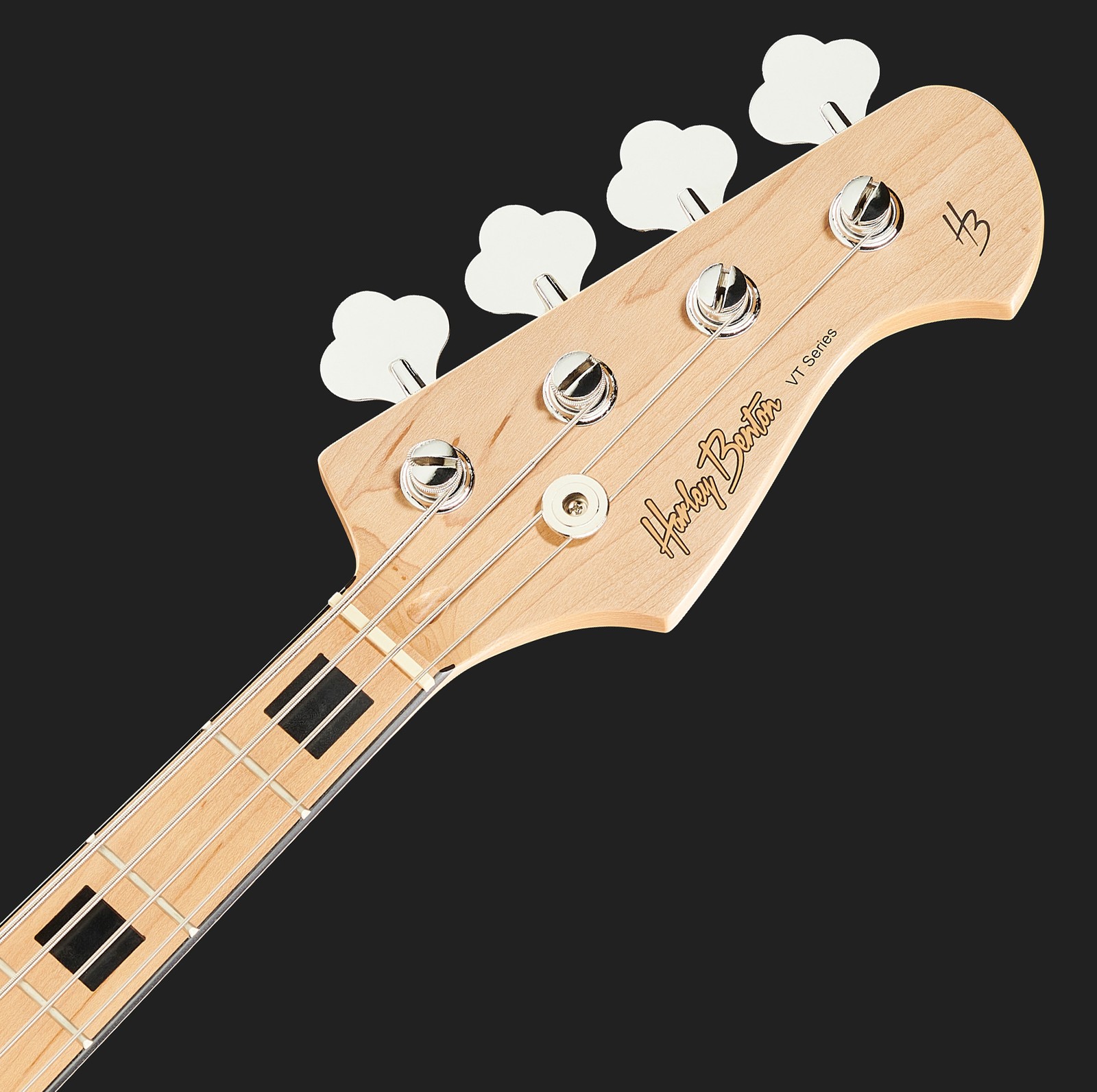 Harley Benton electric bass headstock