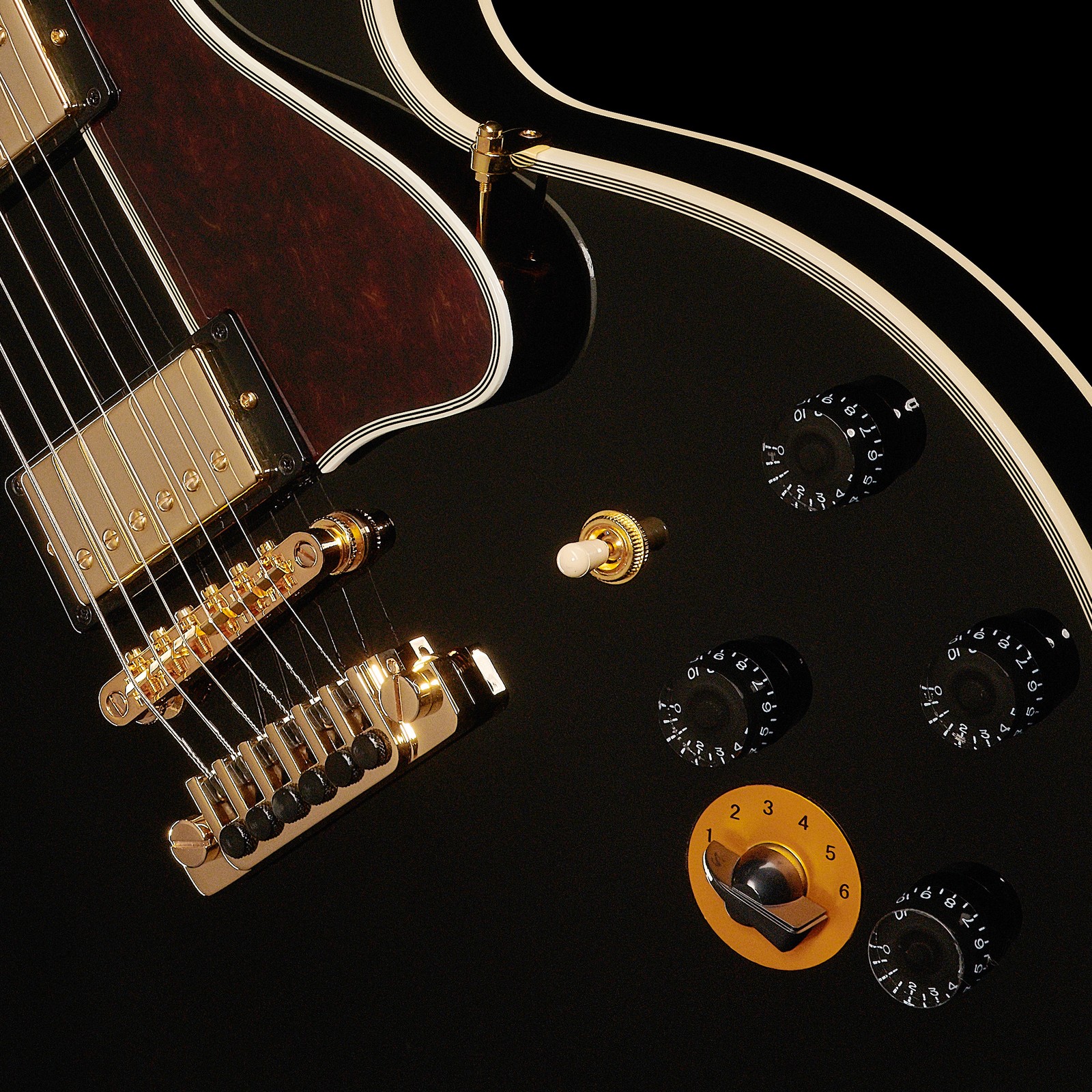 Humbucker und Varitone Regler an der Epiphone B.B. King Lucille