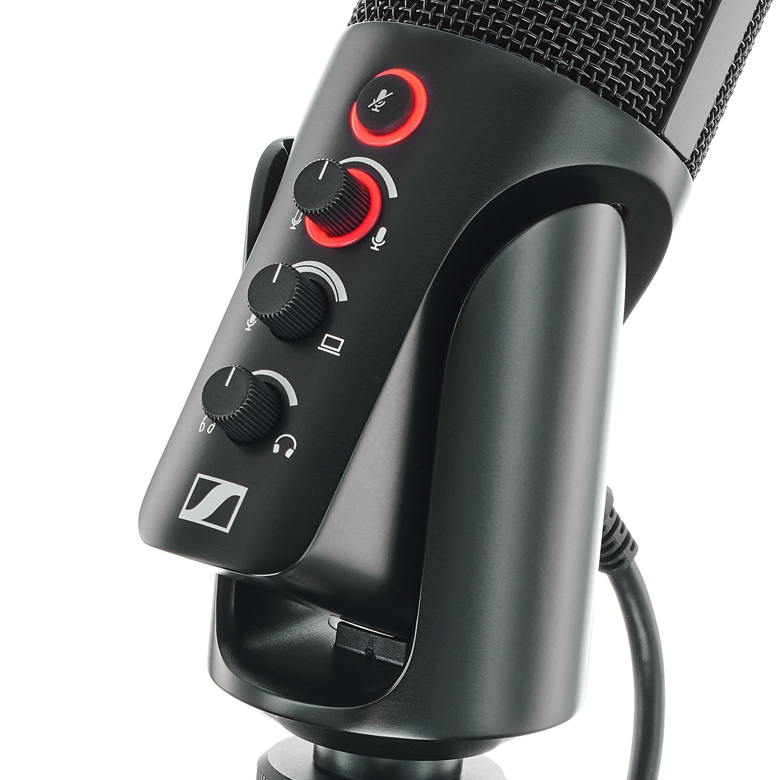 Controle et bouton de mute du micro Sennheiser Profile USB-C