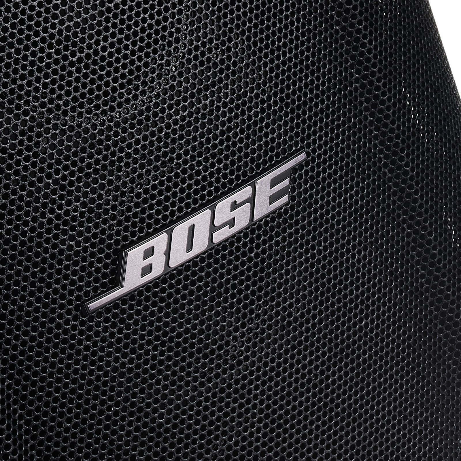 Bose logo on the front grille of the Bose S1 Pro Plus