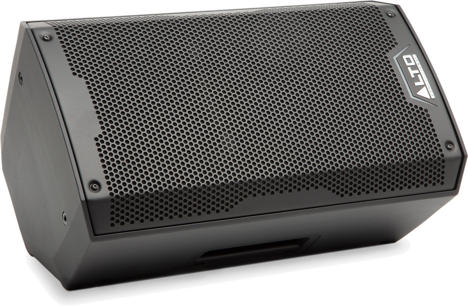 Front view of the small Alto TS408 Bluetooth PA speaker