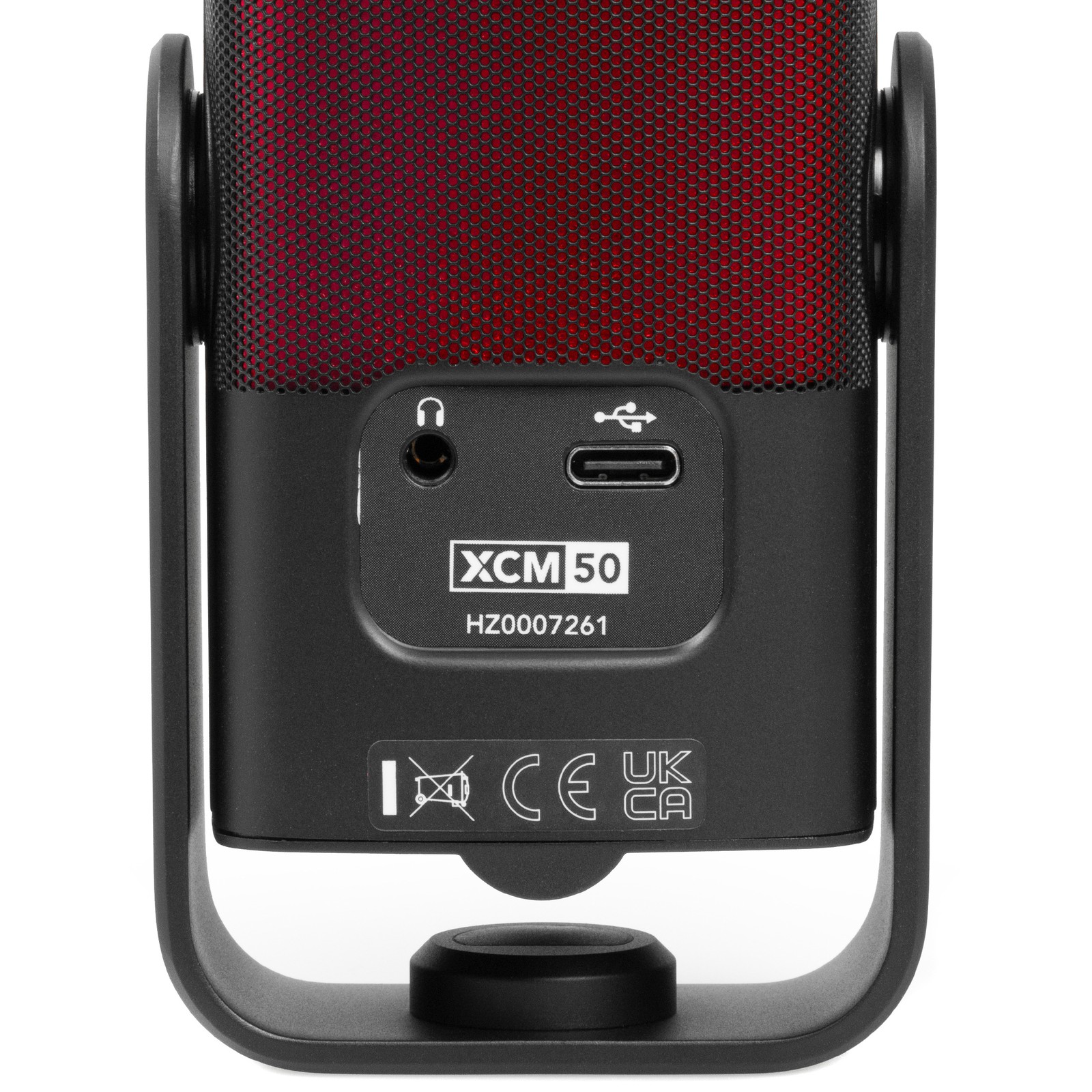 Controls on the Rode X XCM-50 USB microphone