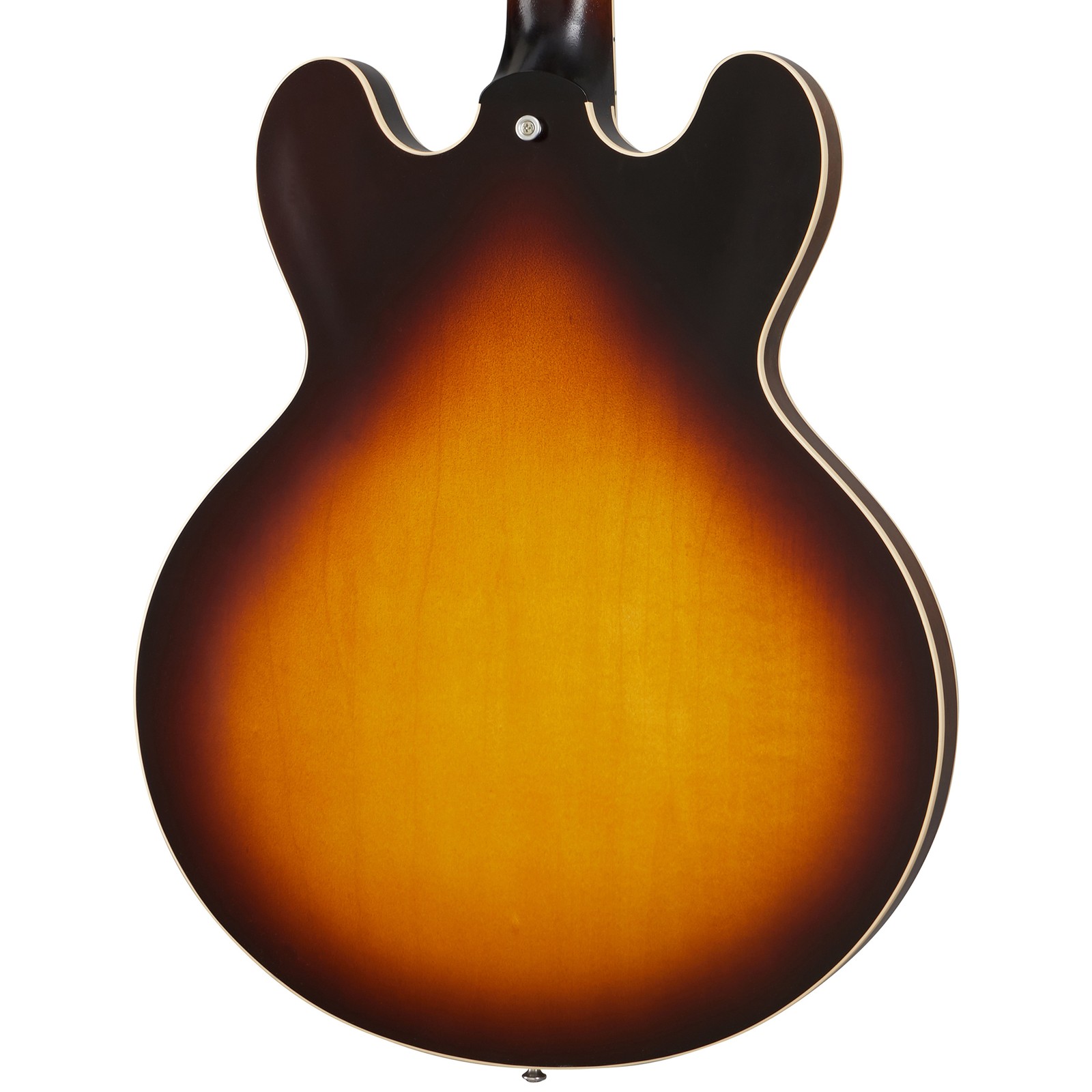 Rückseite der Gibson ES-335 Satin Vintage Burst E-Gitarre