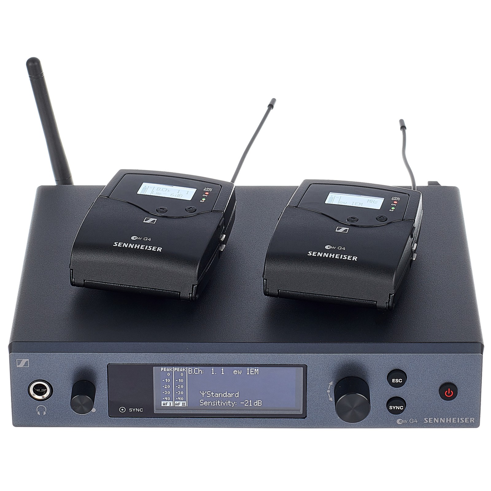 Sennheiser ew IEM G4 system, receivers and transmitter
