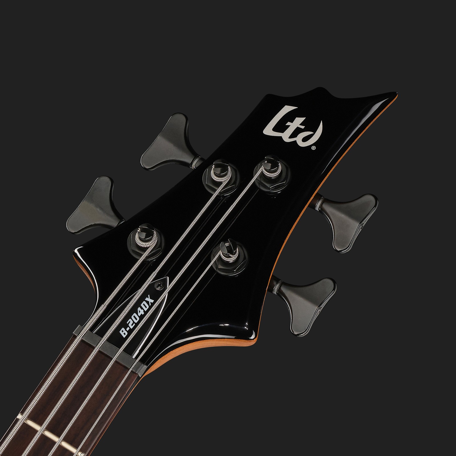Kopfplatte des ESP LTD B-204DX BB E-Bass
