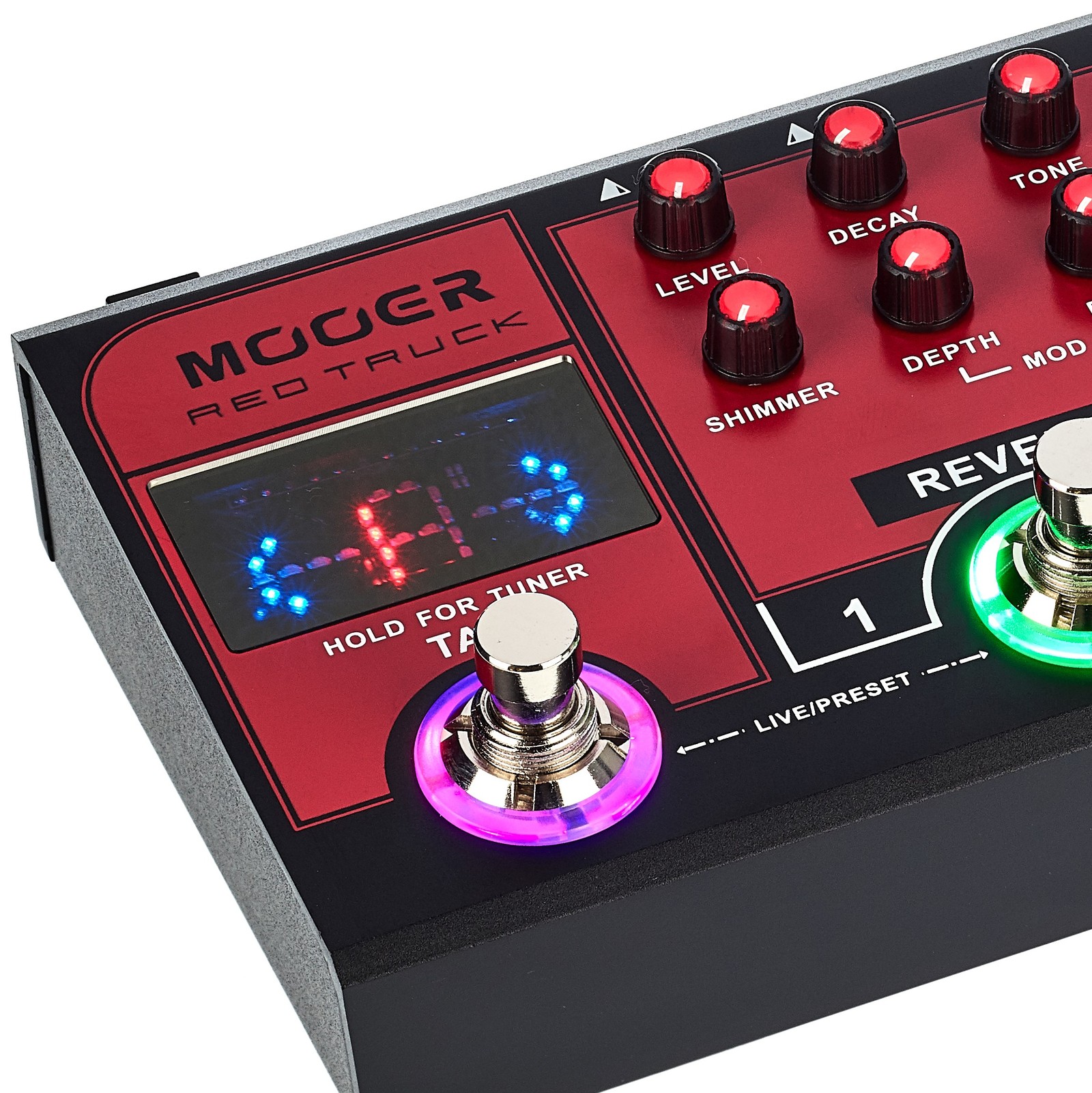 Tuner on the Mooer Red Truck
