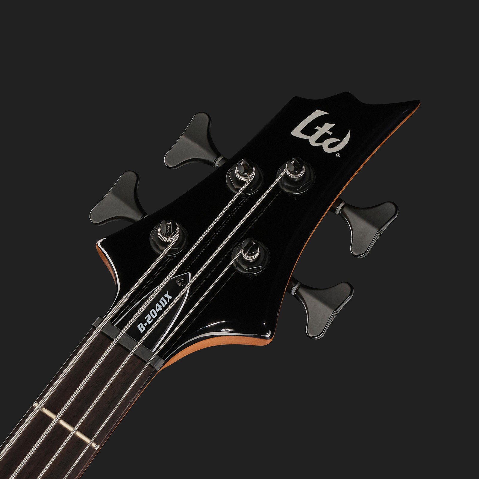 Kopfplatte des ESP LTD B-204DX RB E-Bass