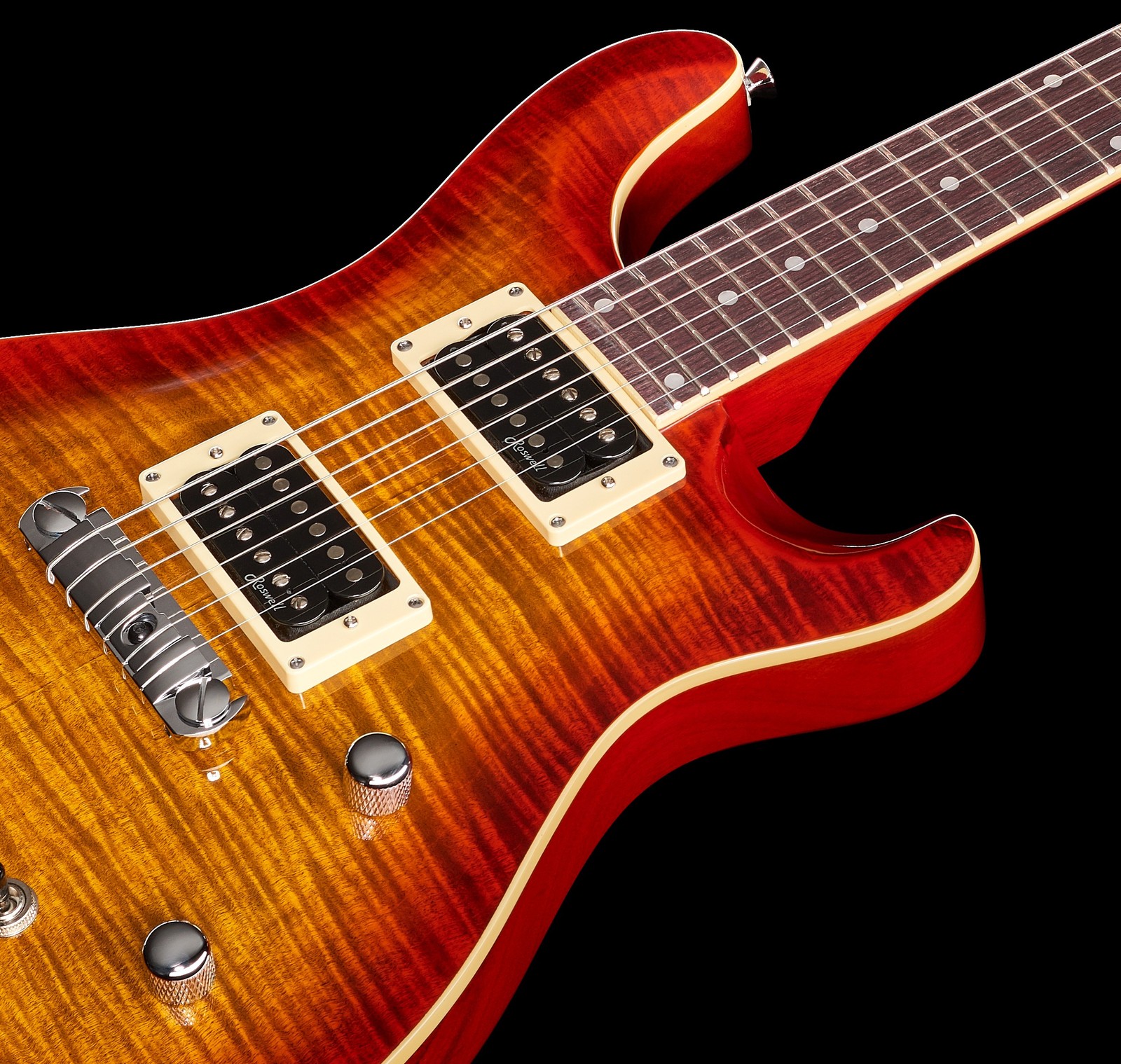 Harley Benton CST-24 with Roswell HAF AlNiCo-5 open coil humbuckers