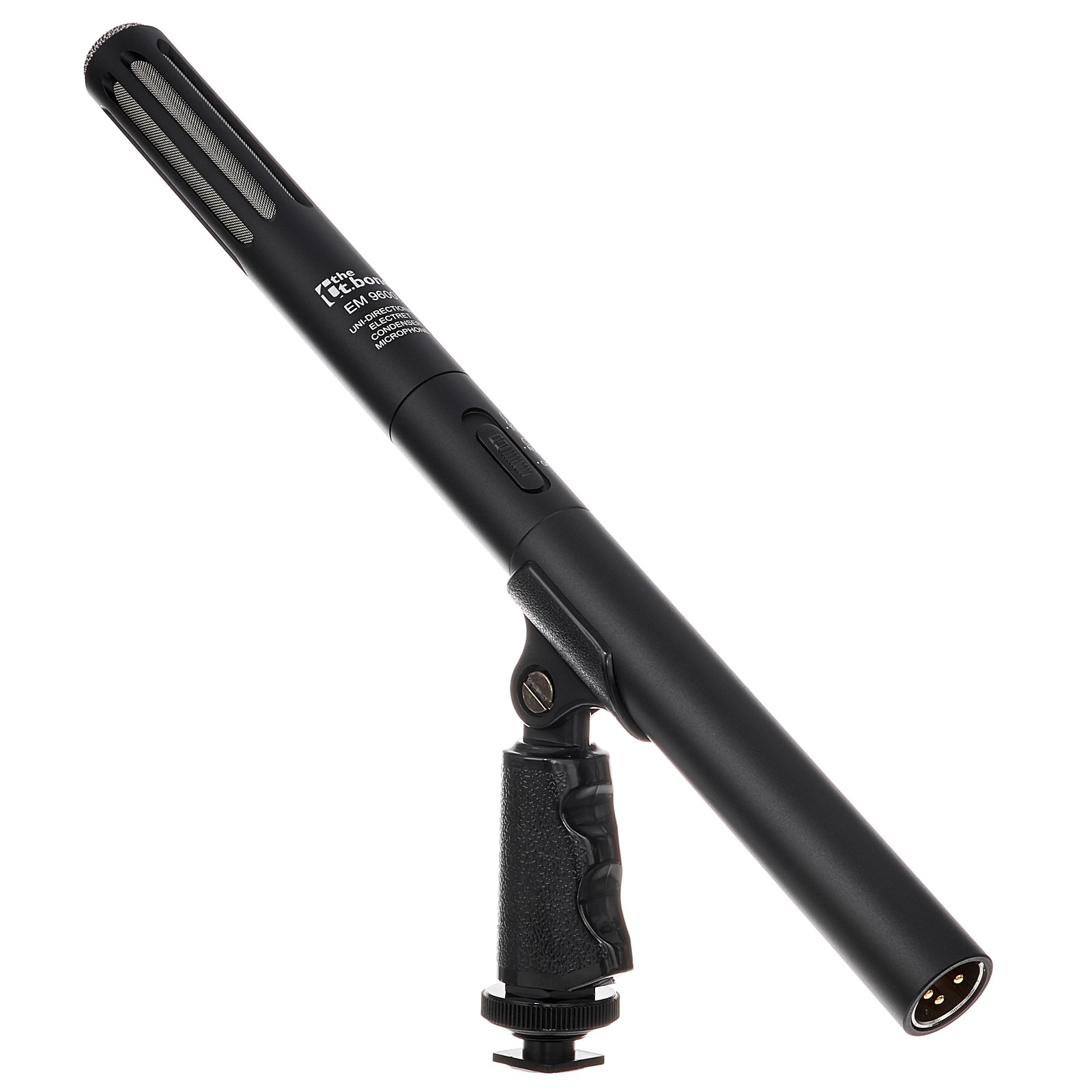 Shotgun microphone with holder
