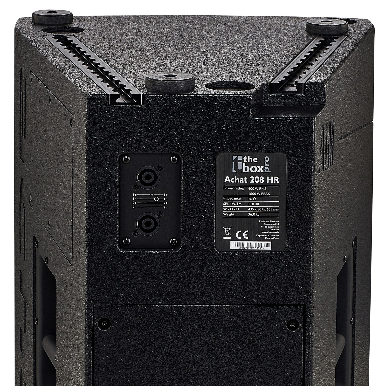 Rückseite der the box pro Achat 208 HR