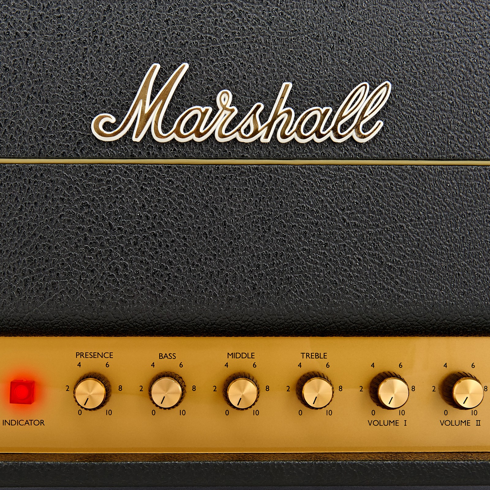 Controls on the Marshall 1959 HW all-tube amp head