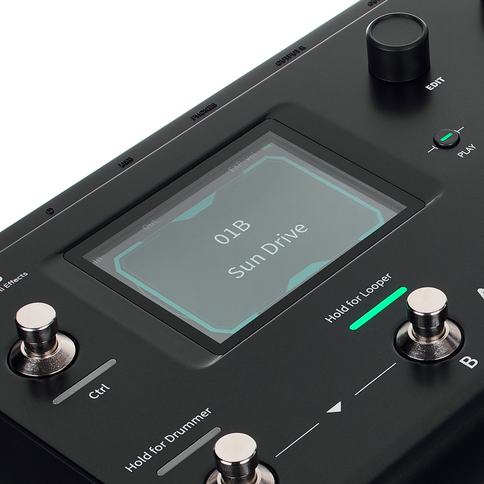 Display des Audota AME-200 PRO Amp Modeler