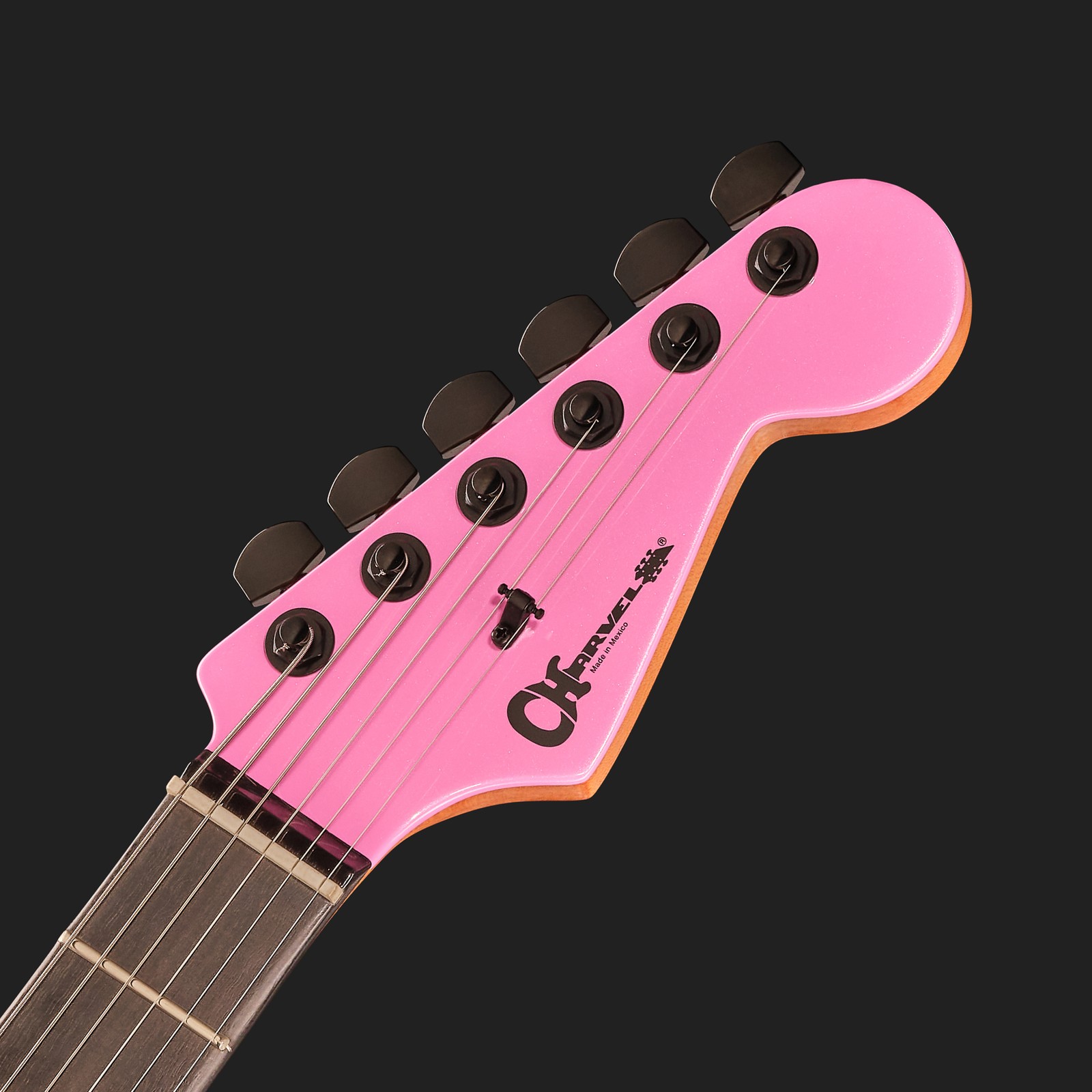 Kopfplatte der Charvel Pro-Mod Plus SanDimas HT EB PP E-Gitarre