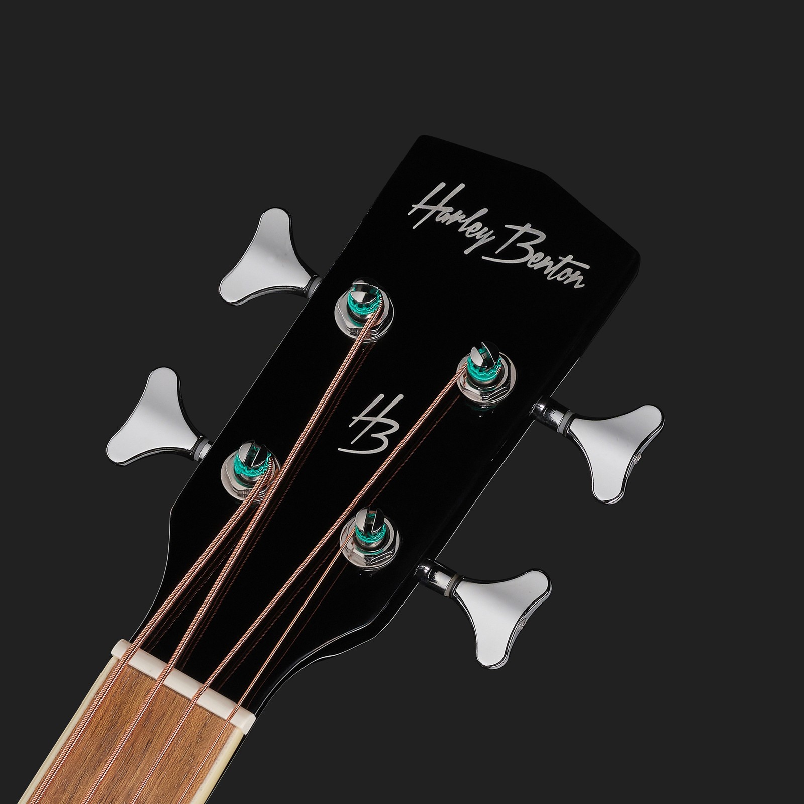 Harley Benton B-30BK-FL Acoustic Bass Kopfplatte
