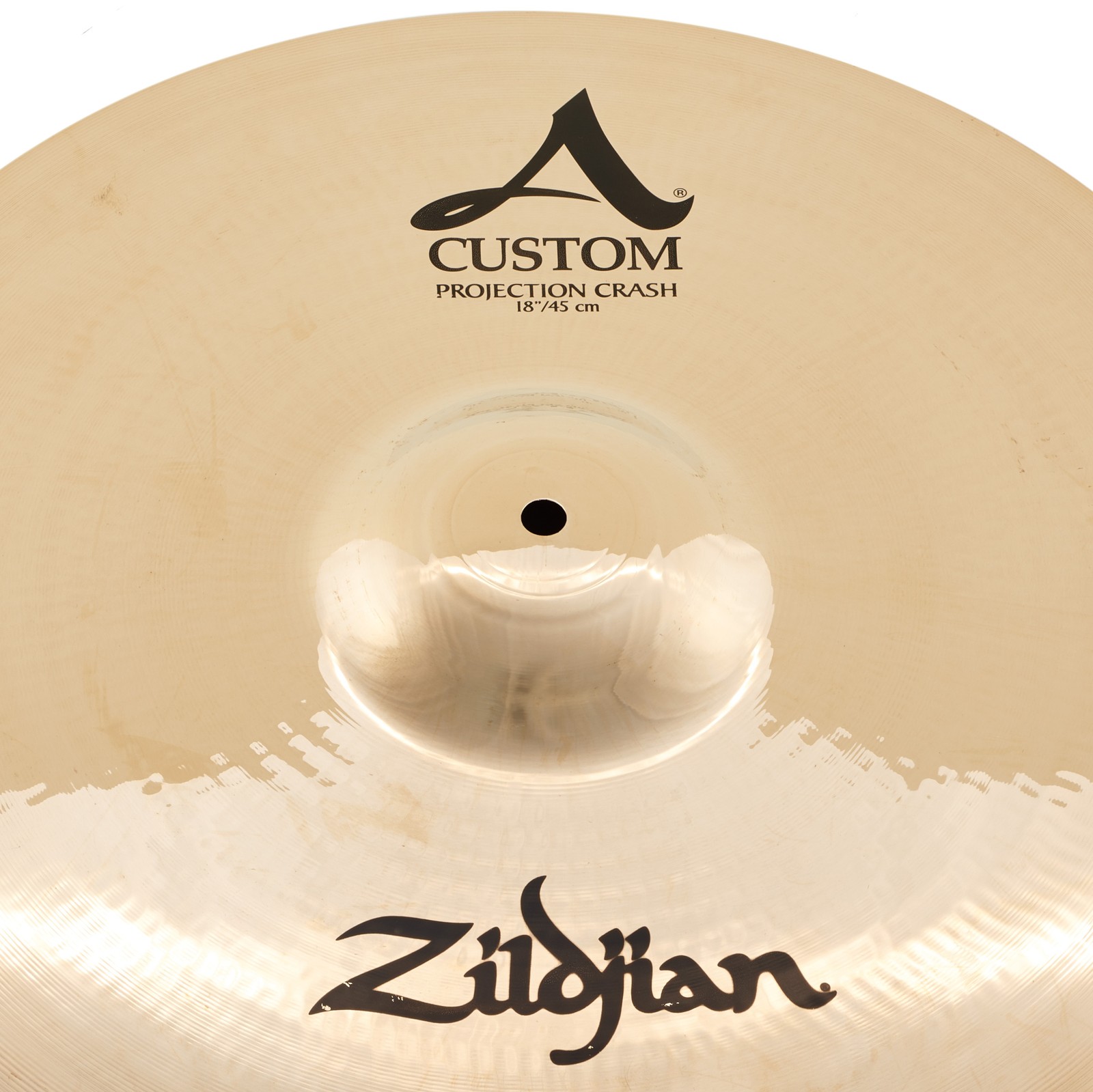 Oberseite des Zildjian A-Custom 18" Projection Crashbeckens