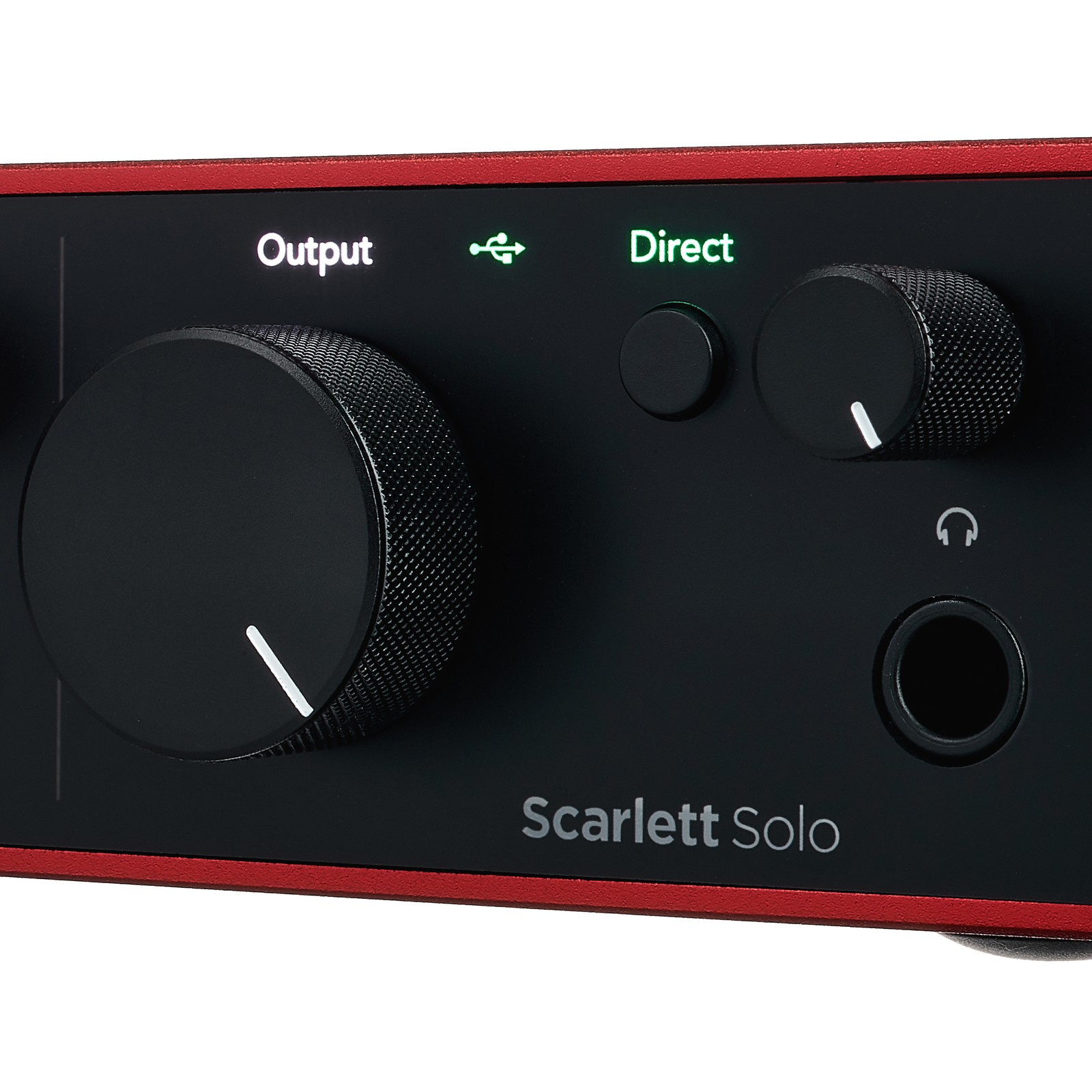Detailed view of the Focusrite Scarlett Solo Studio 4th Generation
