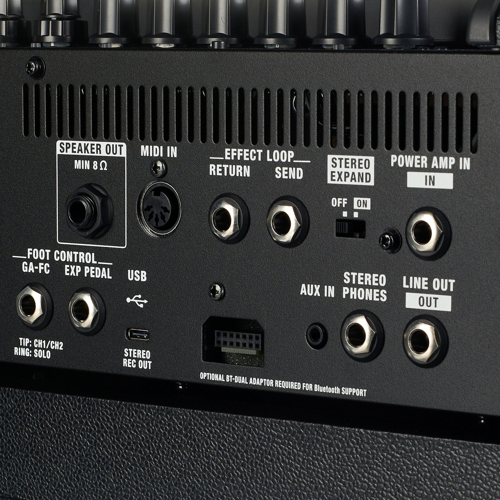 Boss Katana Head Gen 3, modelling head for electric guitar, connections