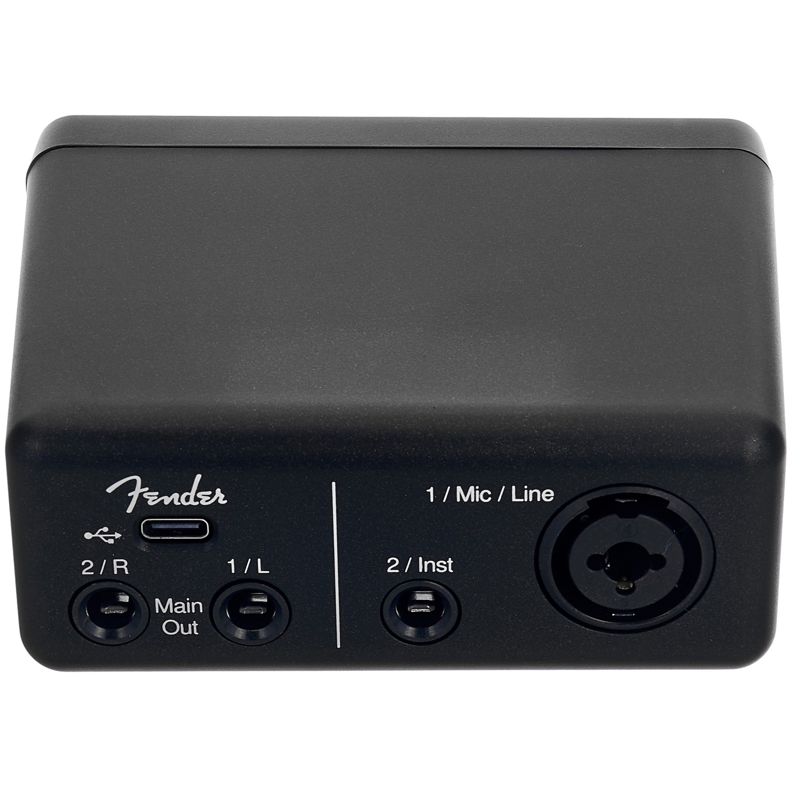 Rückseite des Fender AudioBox GO Audiointerface