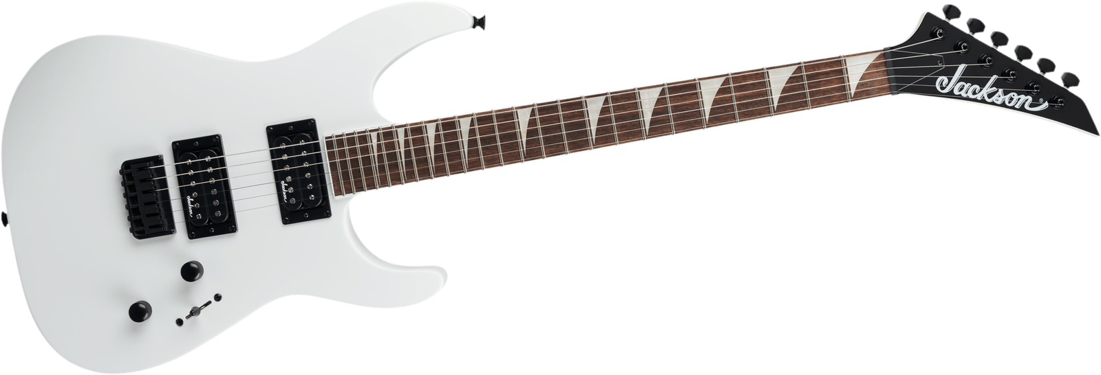 Weiße E-Gitarre Jackson X Series SLXDX HT SN White Frontalansicht