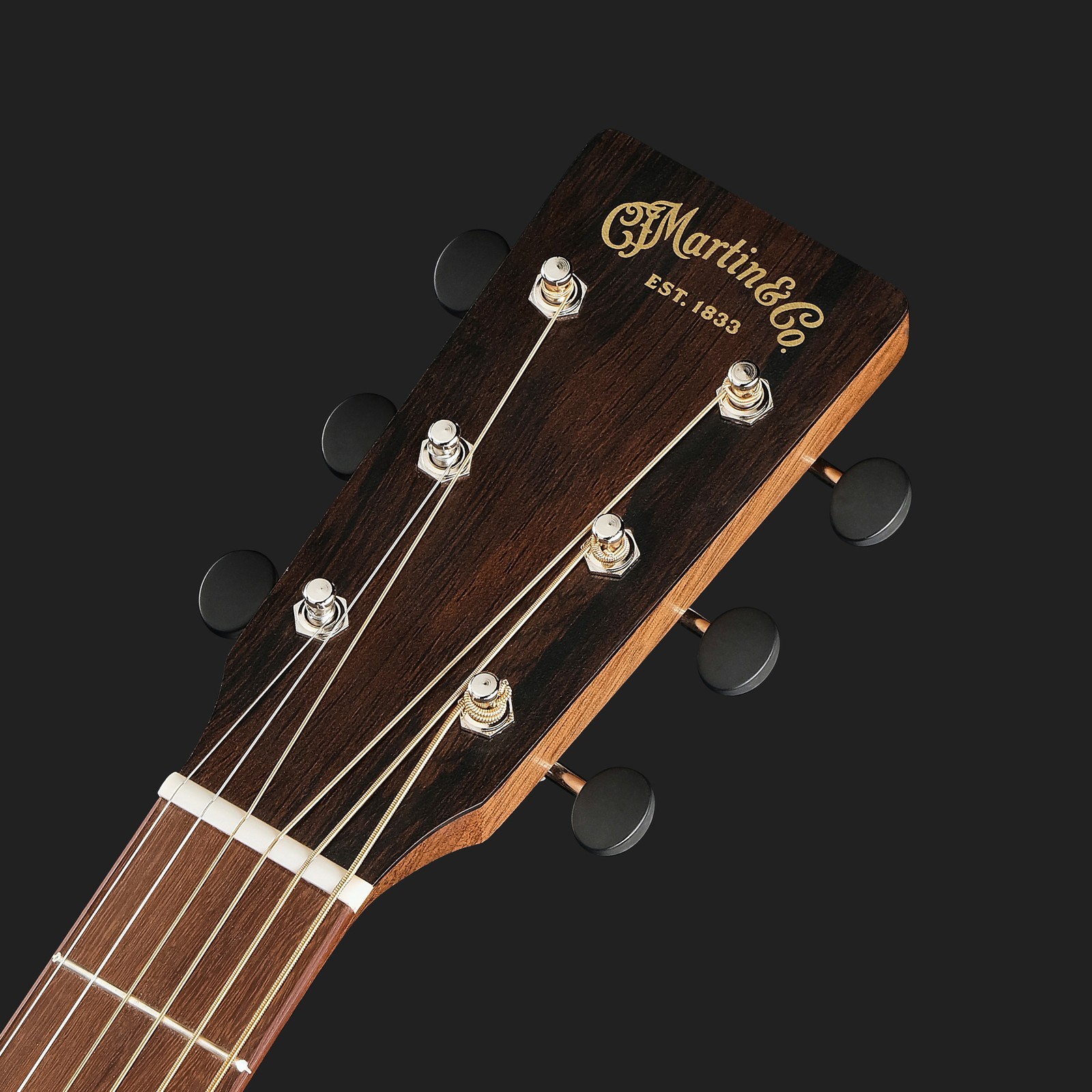 Martin Guitar D-10E Retro Sapele LH, Kopfplatte