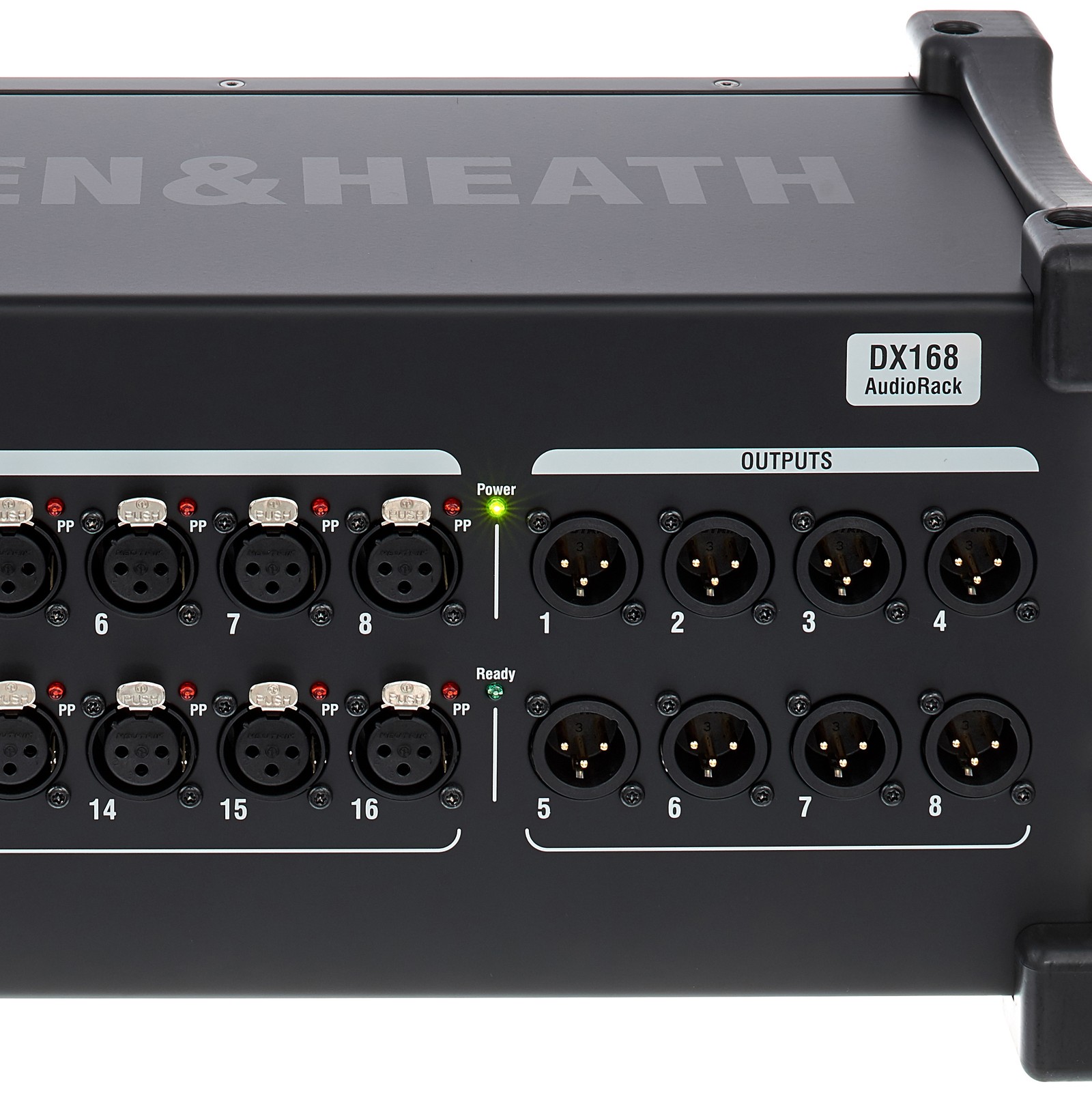 Anschlüsse des ALLEN & HEATH DX168/X Audio Rack
