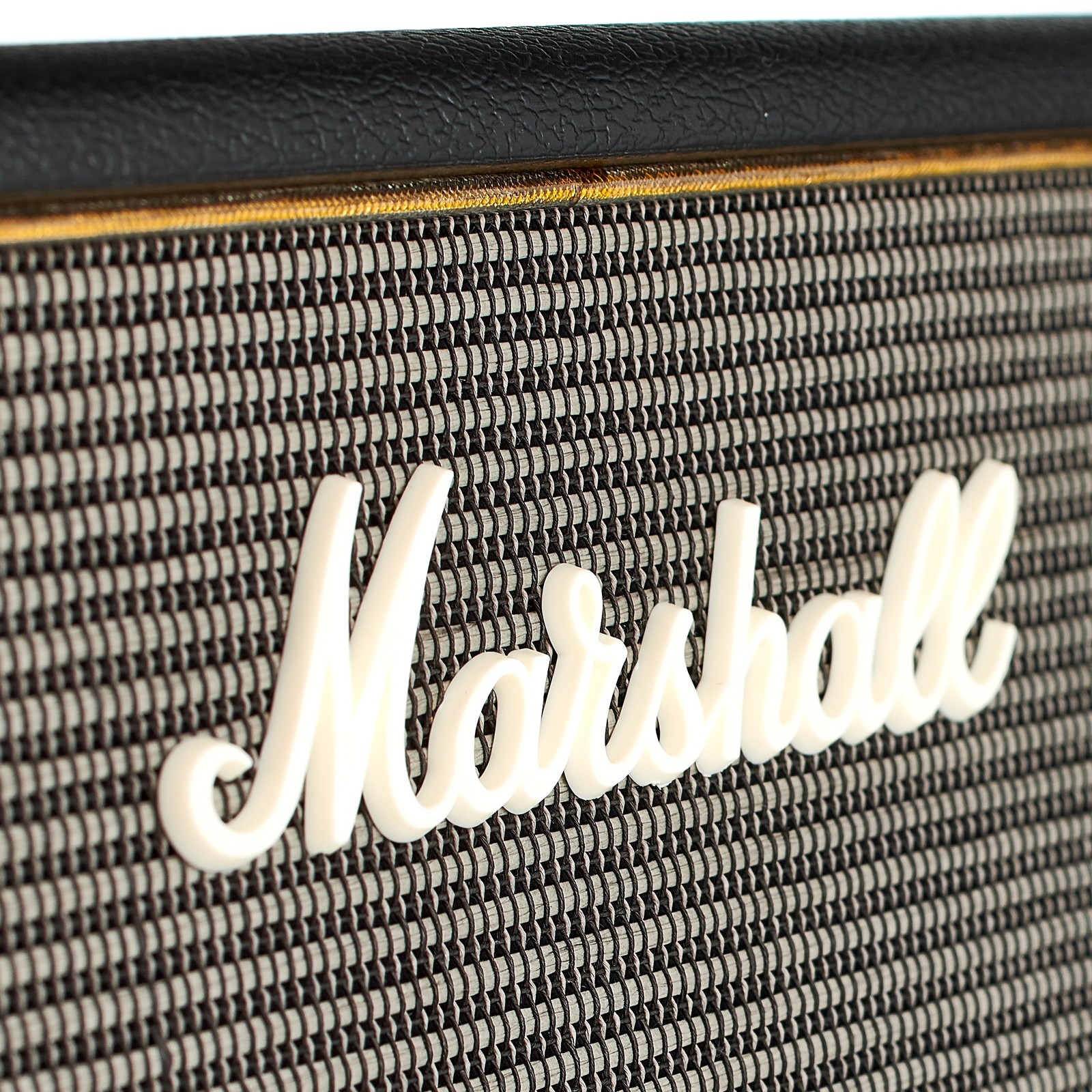 Marshall logo on the Origin 50C Tube combo amp for E-Guitar