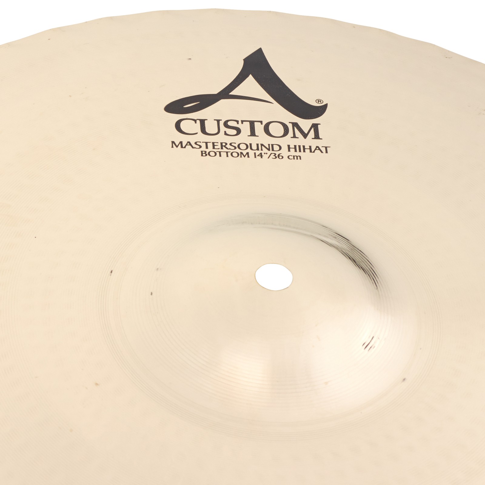 Surface of the Zildjian 14" A-Custom Mastersound Hi-Hat