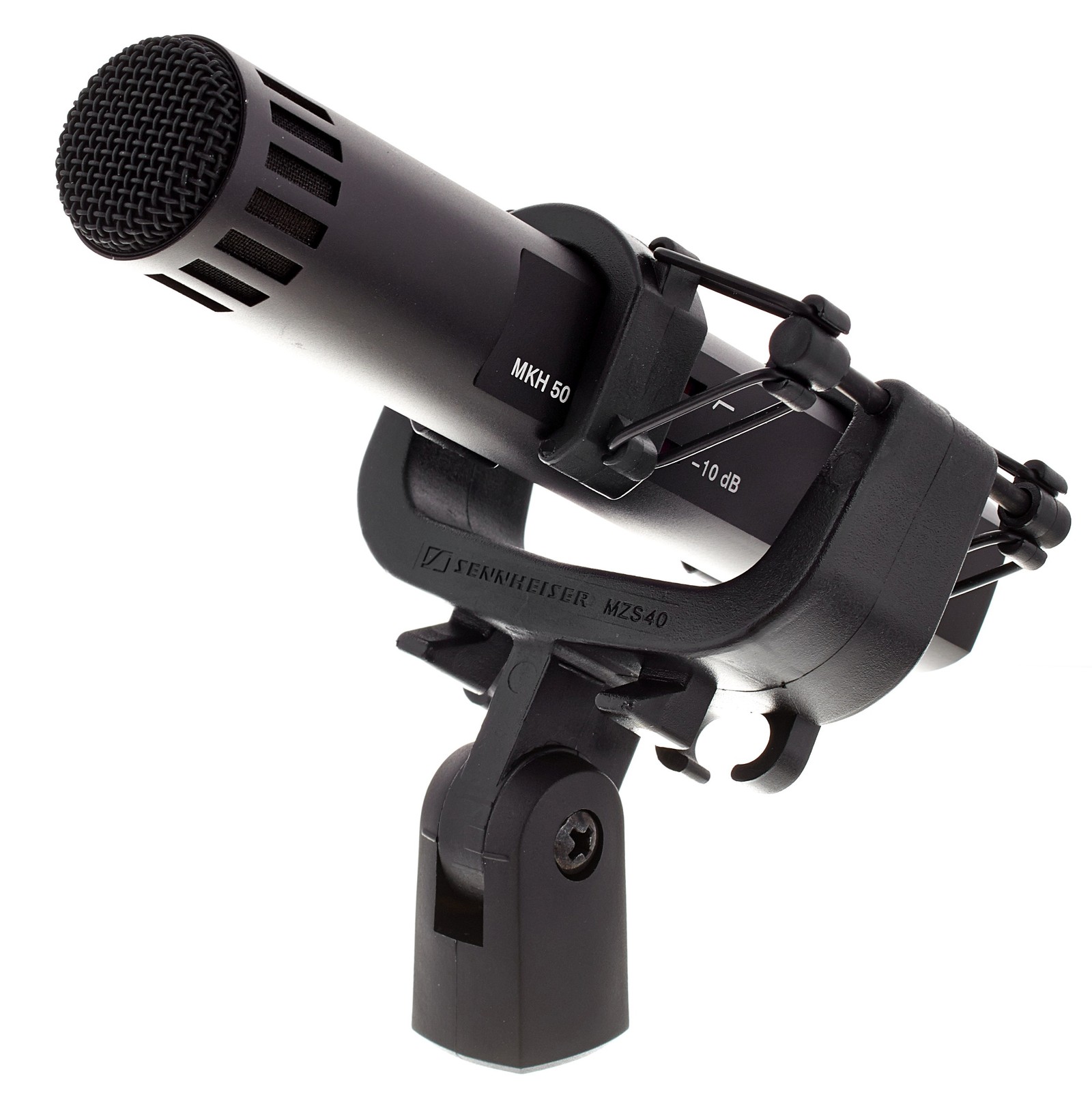 Sennheiser MKH 50 P48 with microphone clamp