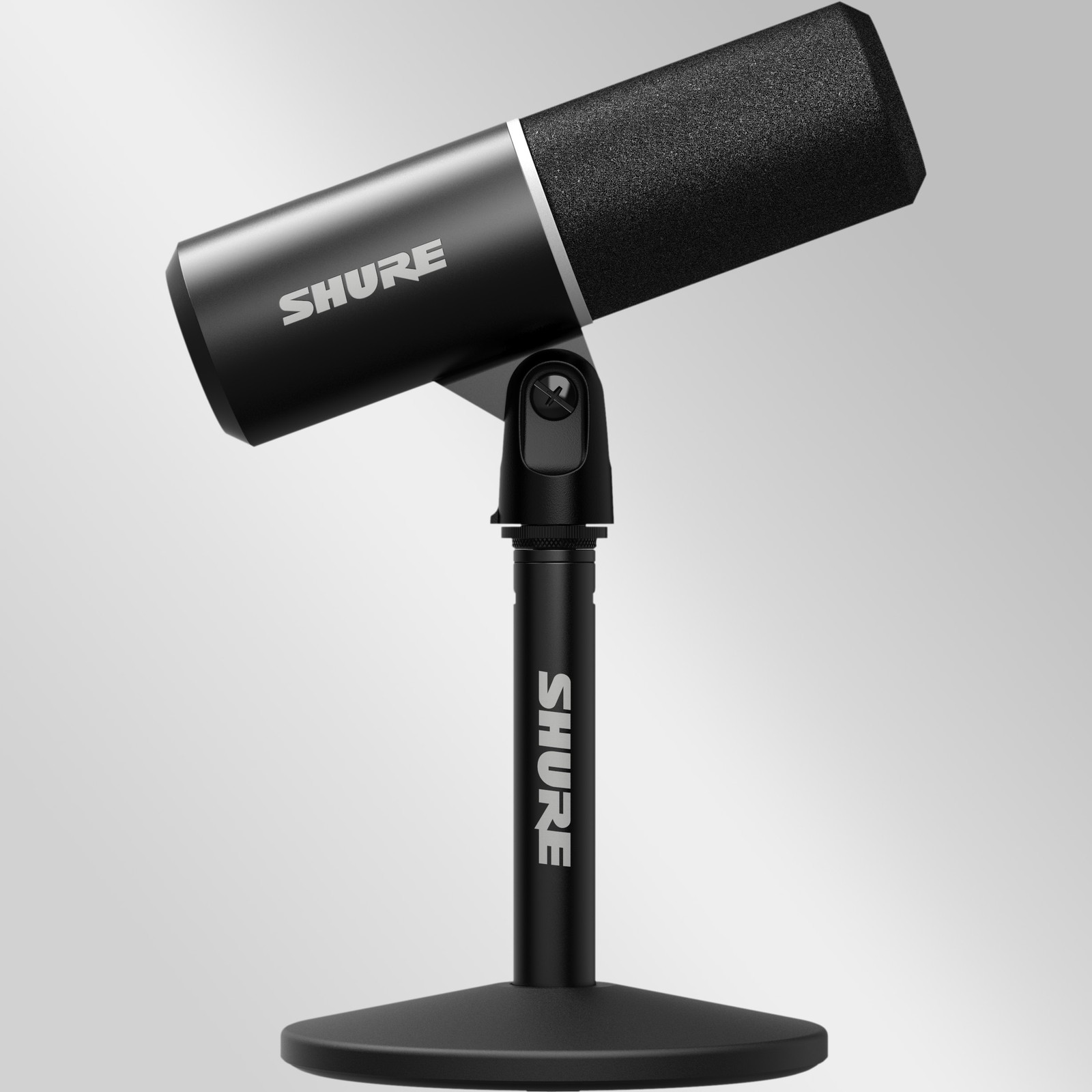 USB-Mikrofon Shure MV6 Gen2 mit Desktop-Stativ