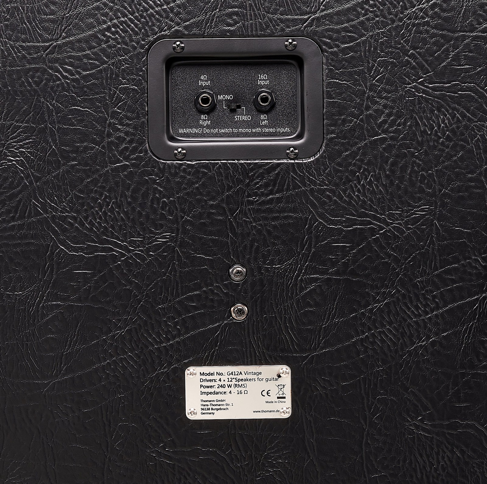Harley Benton G412A Celestion V30 with four Celestion Vintage 30 speakers