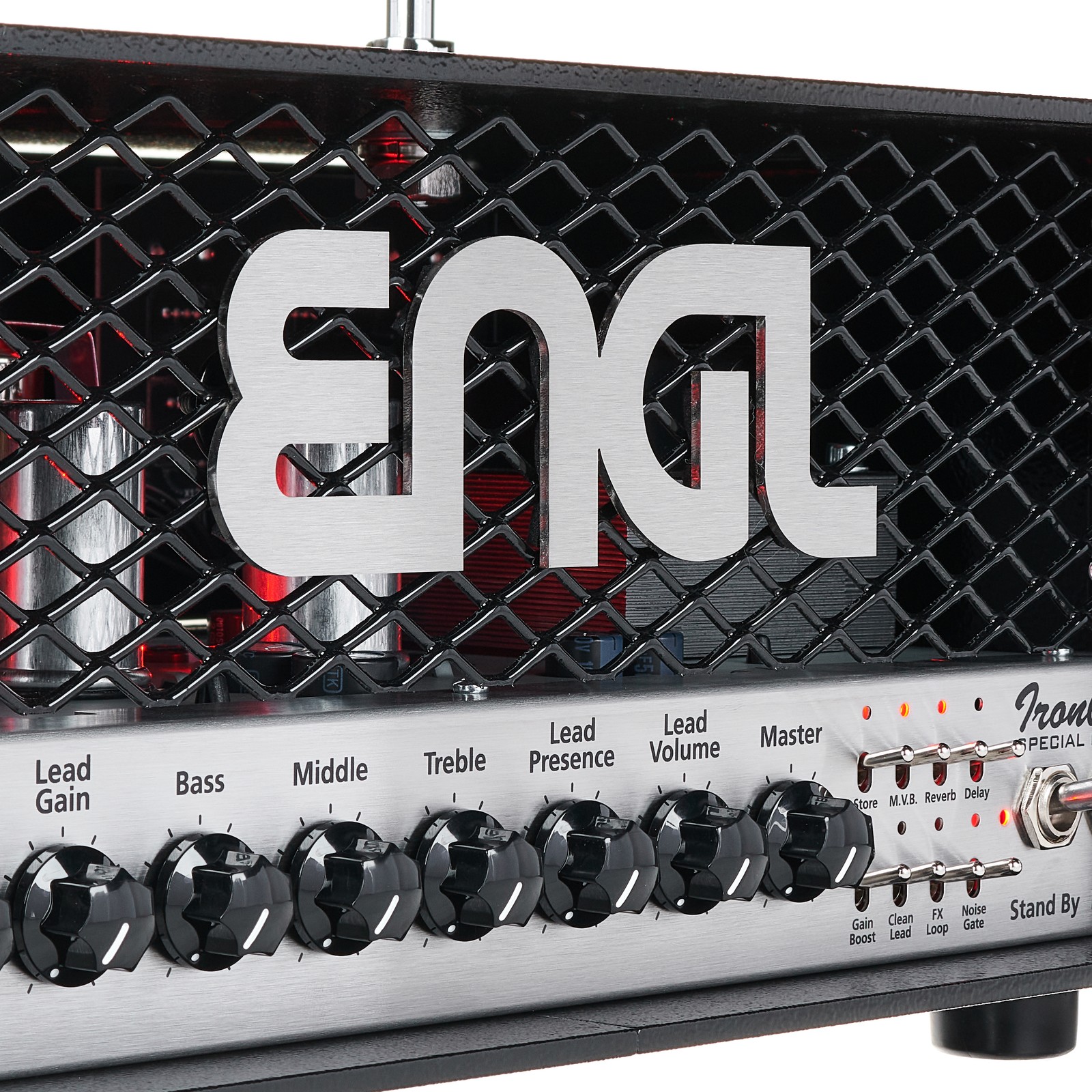 Engl Logo am E606 Ironball Head 20 SE Röhrentopteil für E-Gitarre