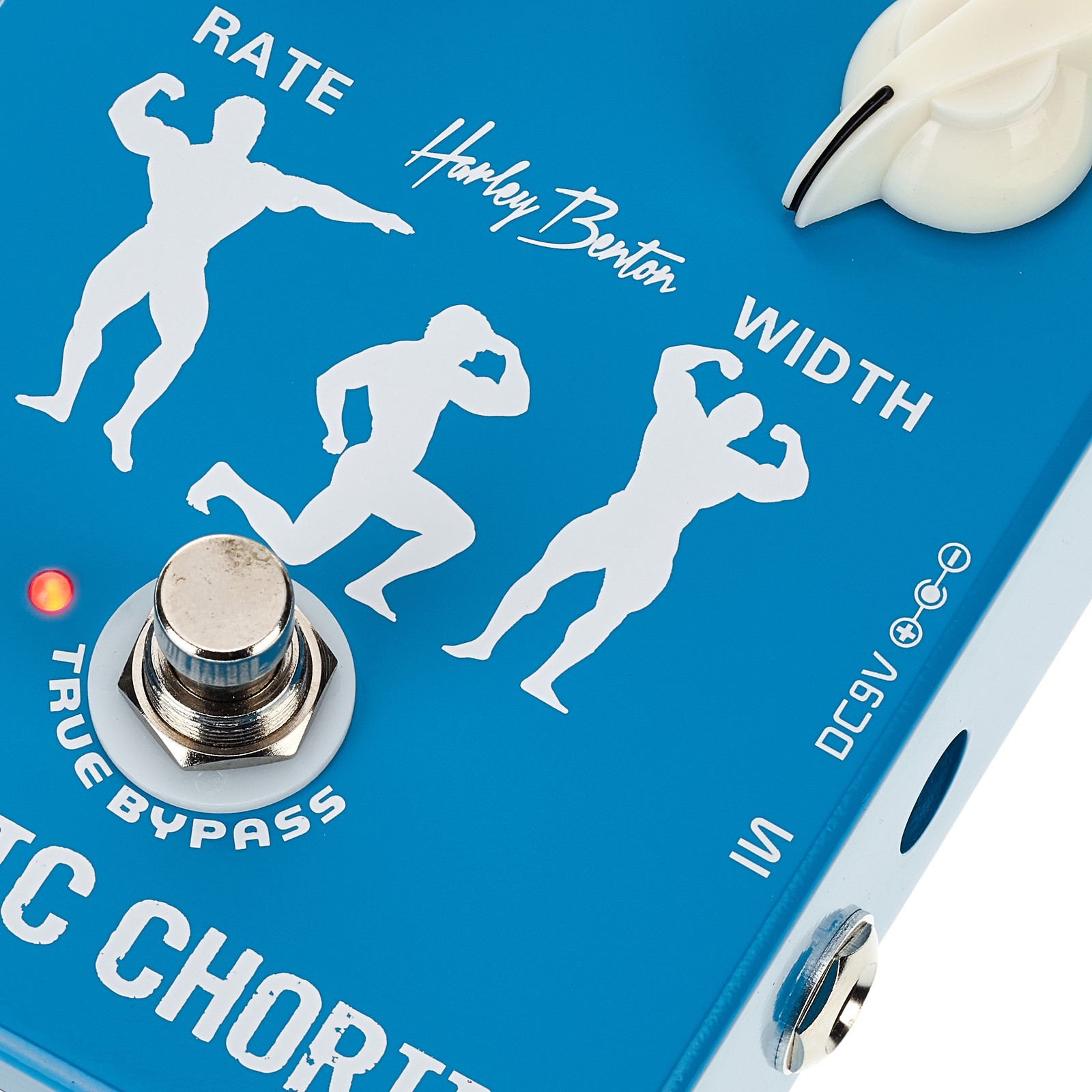 Fußschalter des Harley Benton Classic Chorus Effektpedals