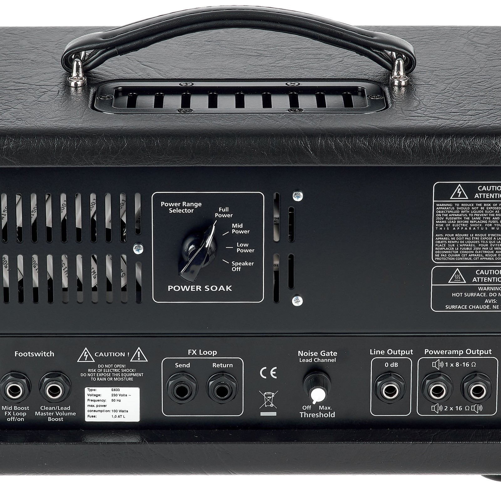 Engl E633 Fireball 25 Gitarrenverstärker Rückseite