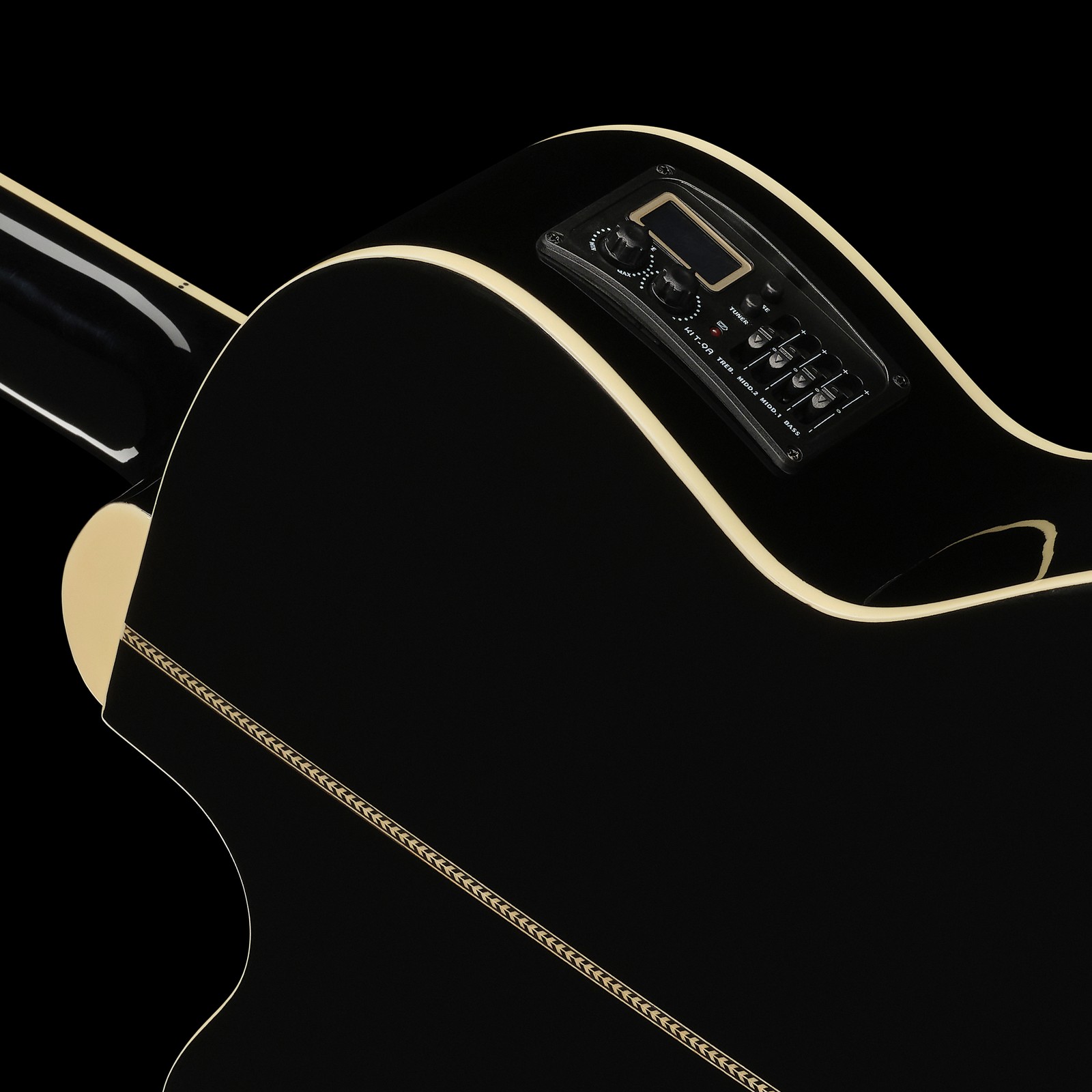 Harley Benton B-30BK-FL Akustikbass Tonabnehmer