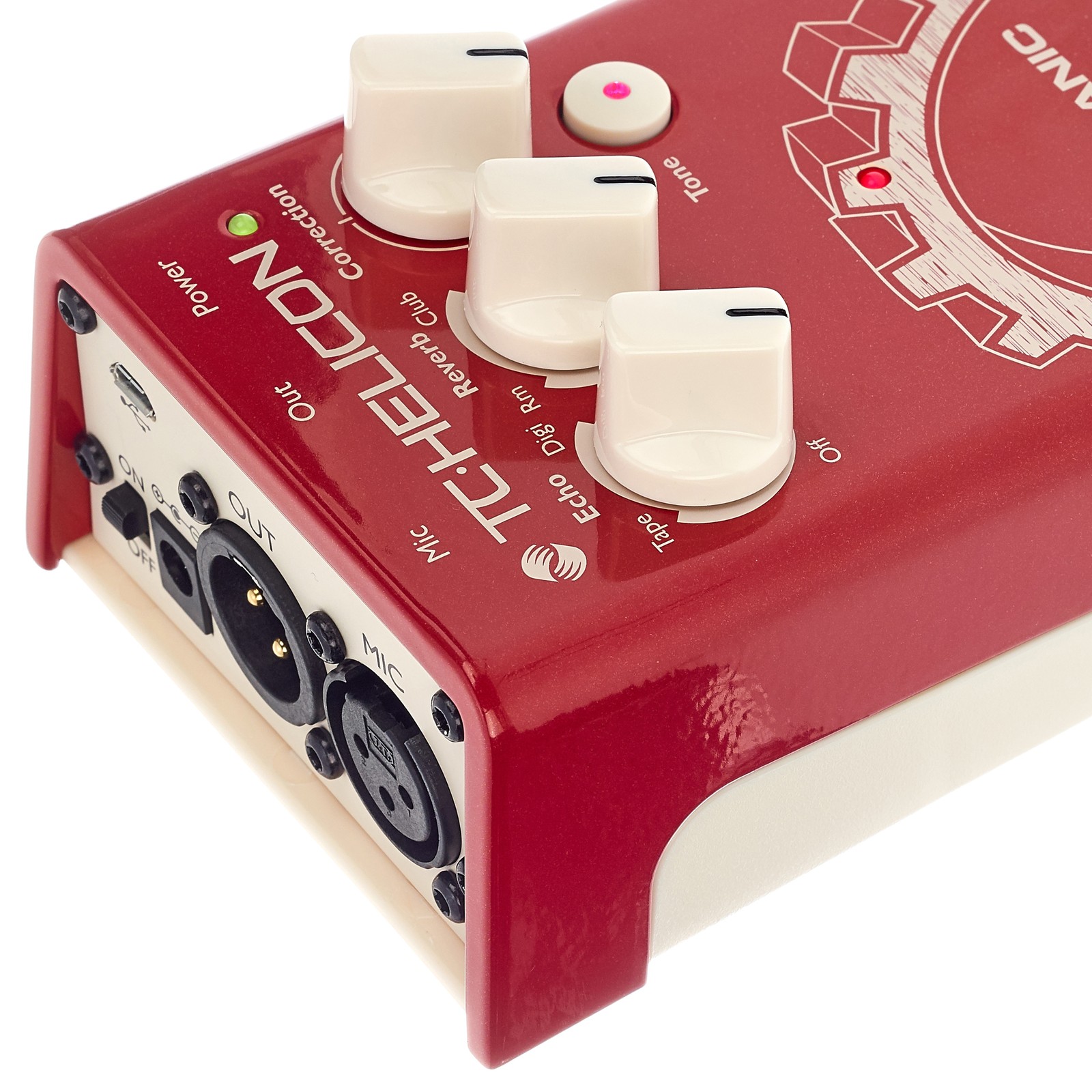 TC Helicon Mic Mechanic 2, Vocal-Effektpedal, Ein- und Ausgänge
