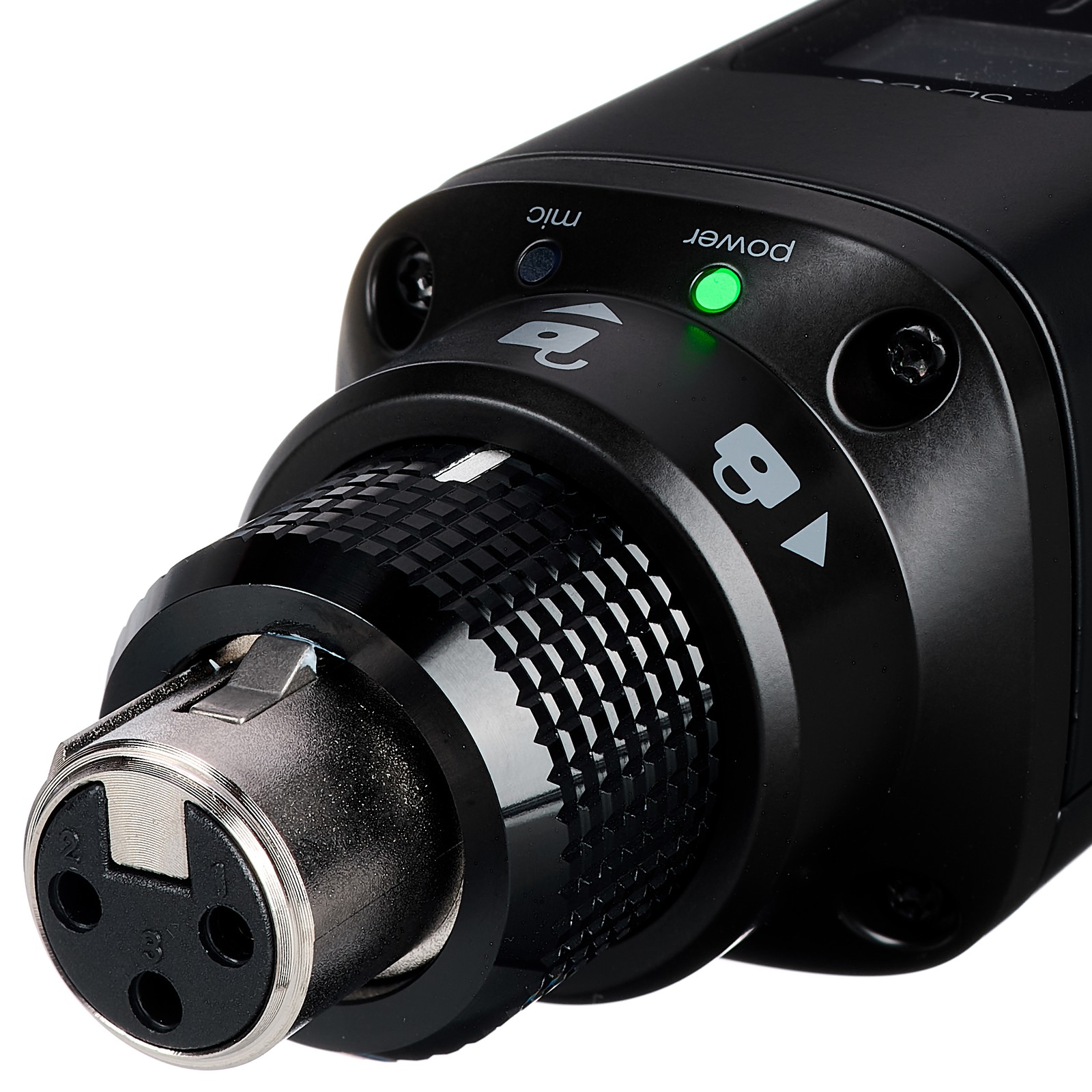 XLR-Anschluss des Shure SLXD3+ G65 Aufstecksenders