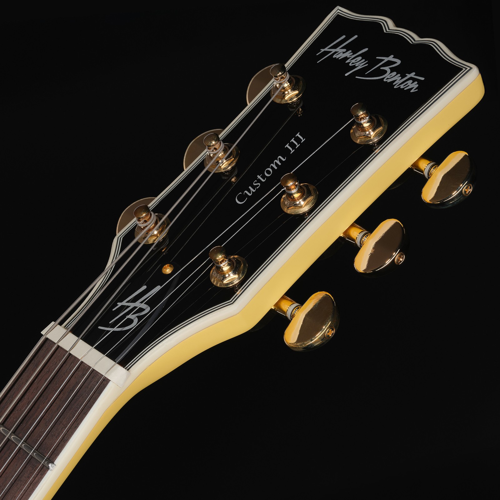 Harley Benton SC-Custom III Moritz Yellow Kopfplatte