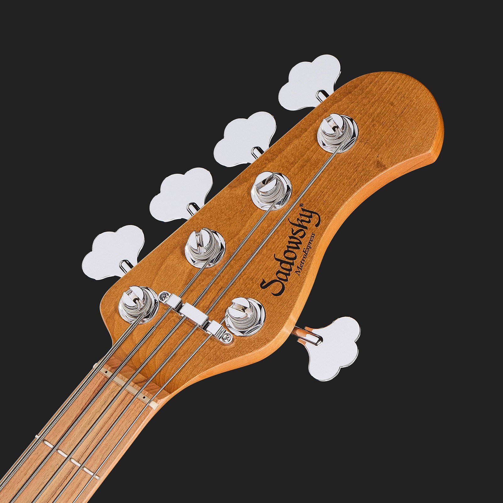 Sadowsky MetroExpress21 Vintage MJ5 Morado TSB, five-string electric bass, headstock