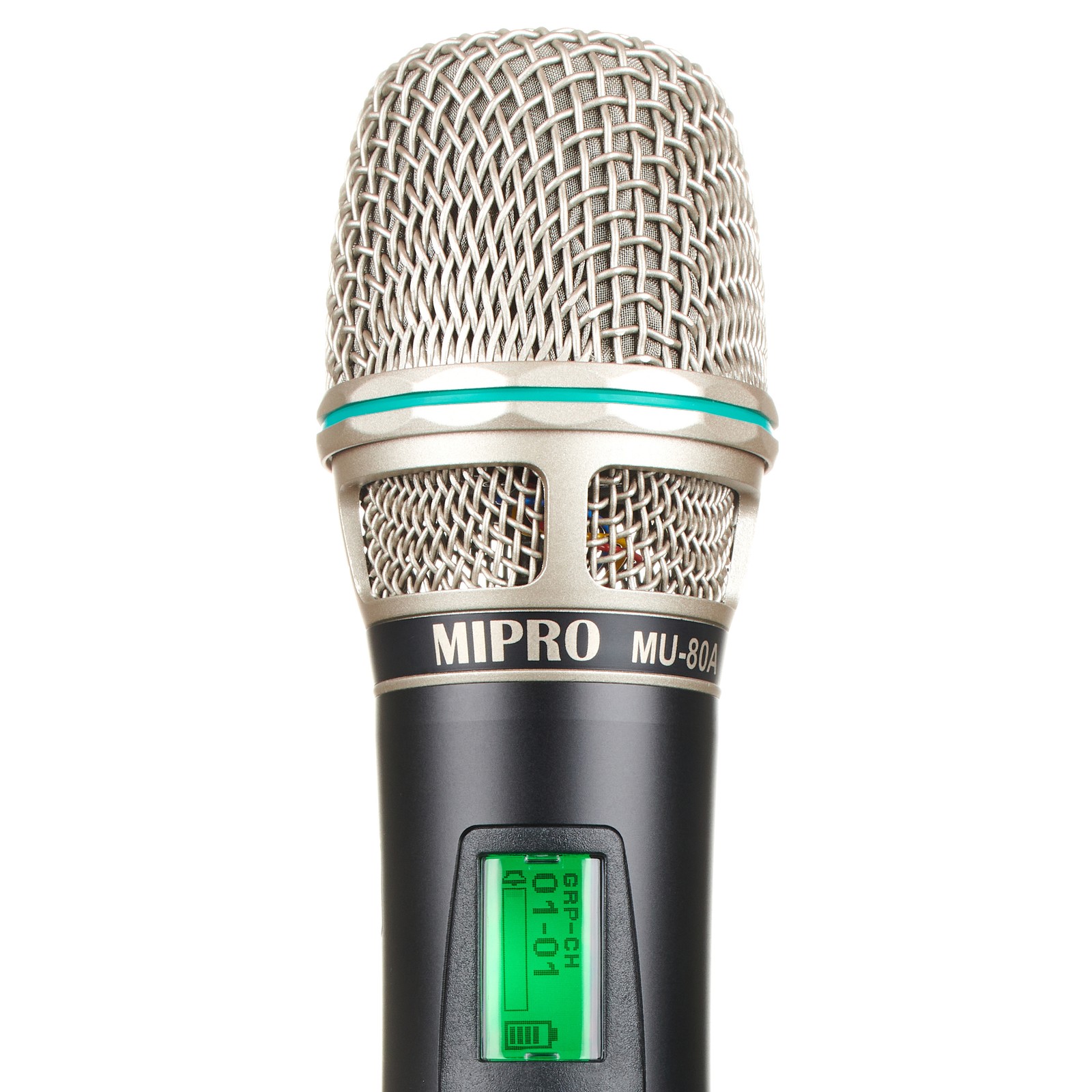 Display of the Mipro ACT-800H-80 5UA Handheld Transmitter