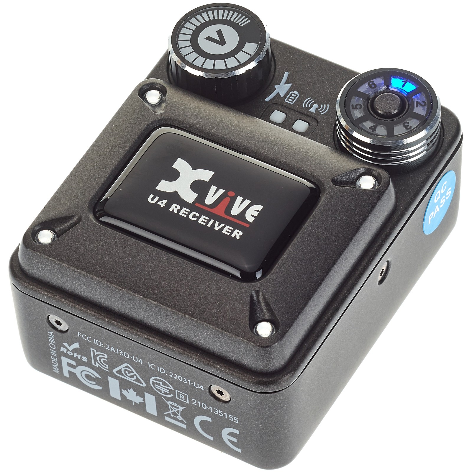 XVive Logo am Receiver