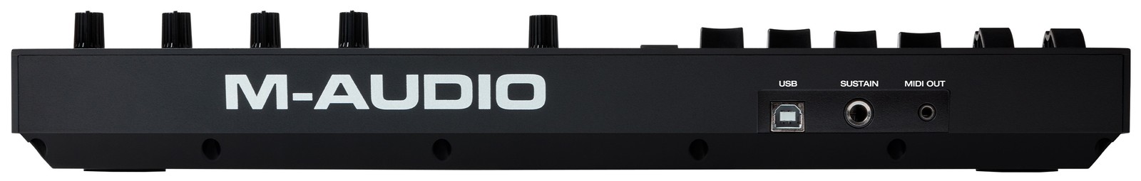 Anschlüsse auf der Rückseite des M-Audio Oxygen Pro Mini 