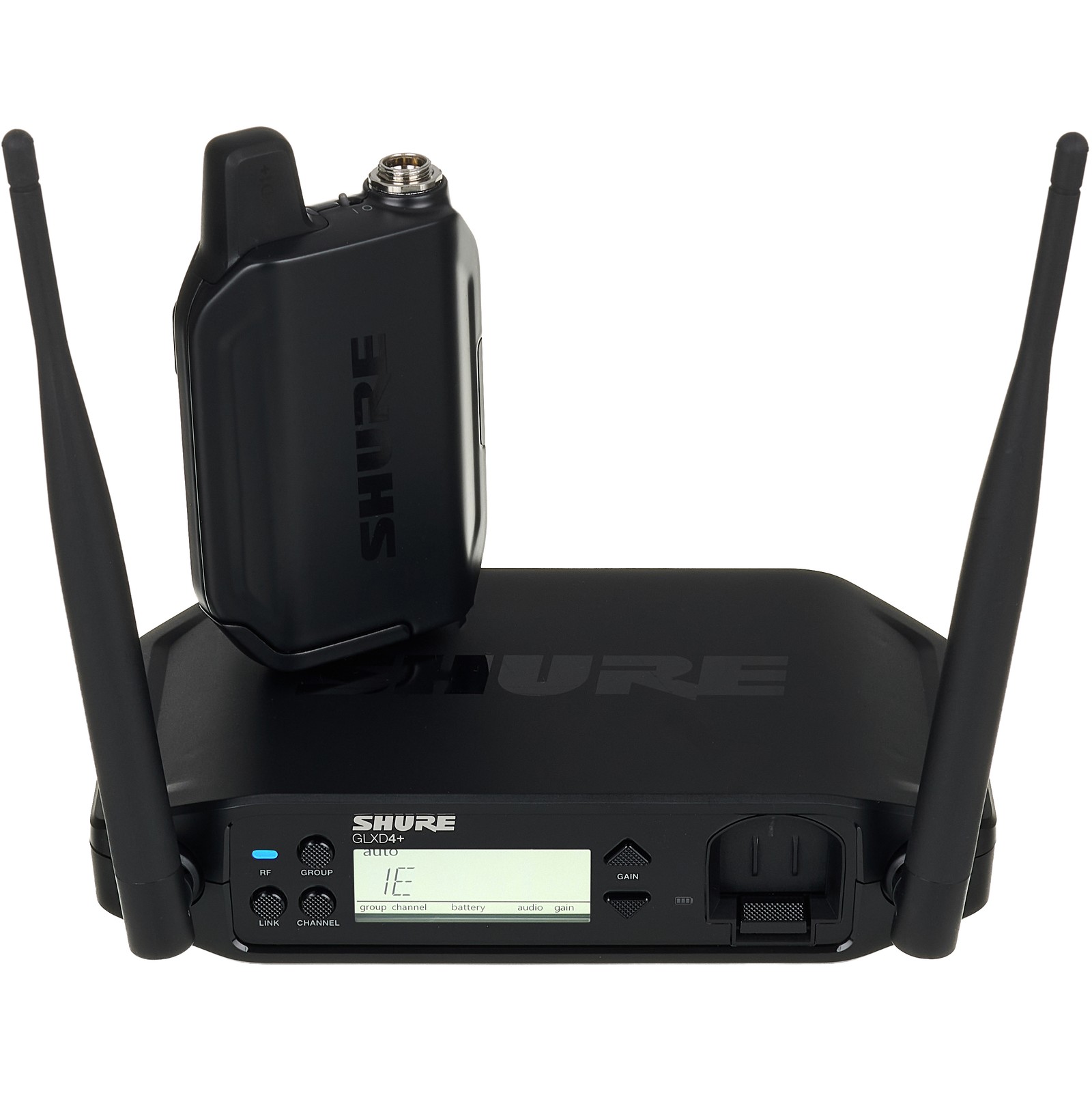 Face avant du GLXD14+ de Shure